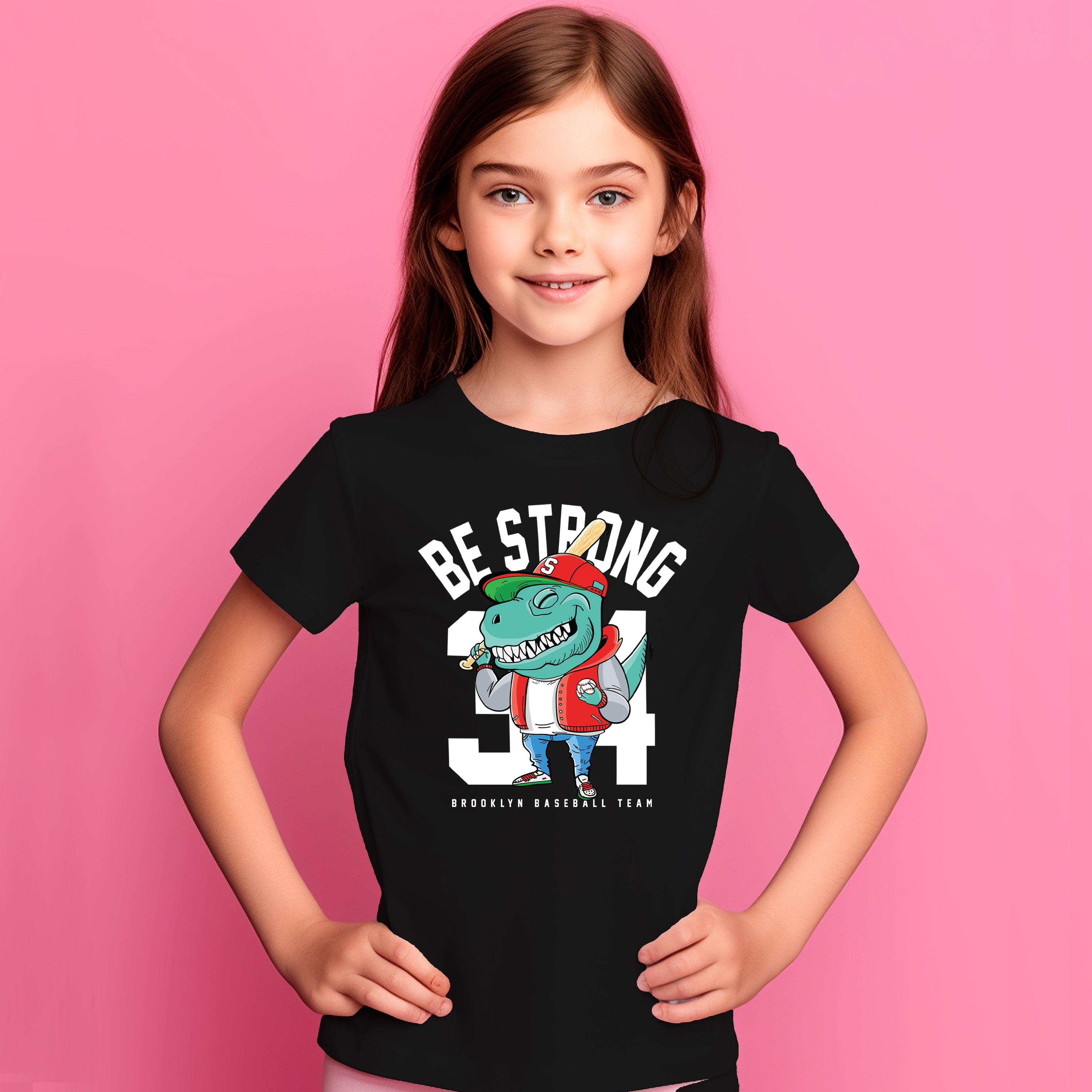 Kid T-Shirt Be Strong Dino