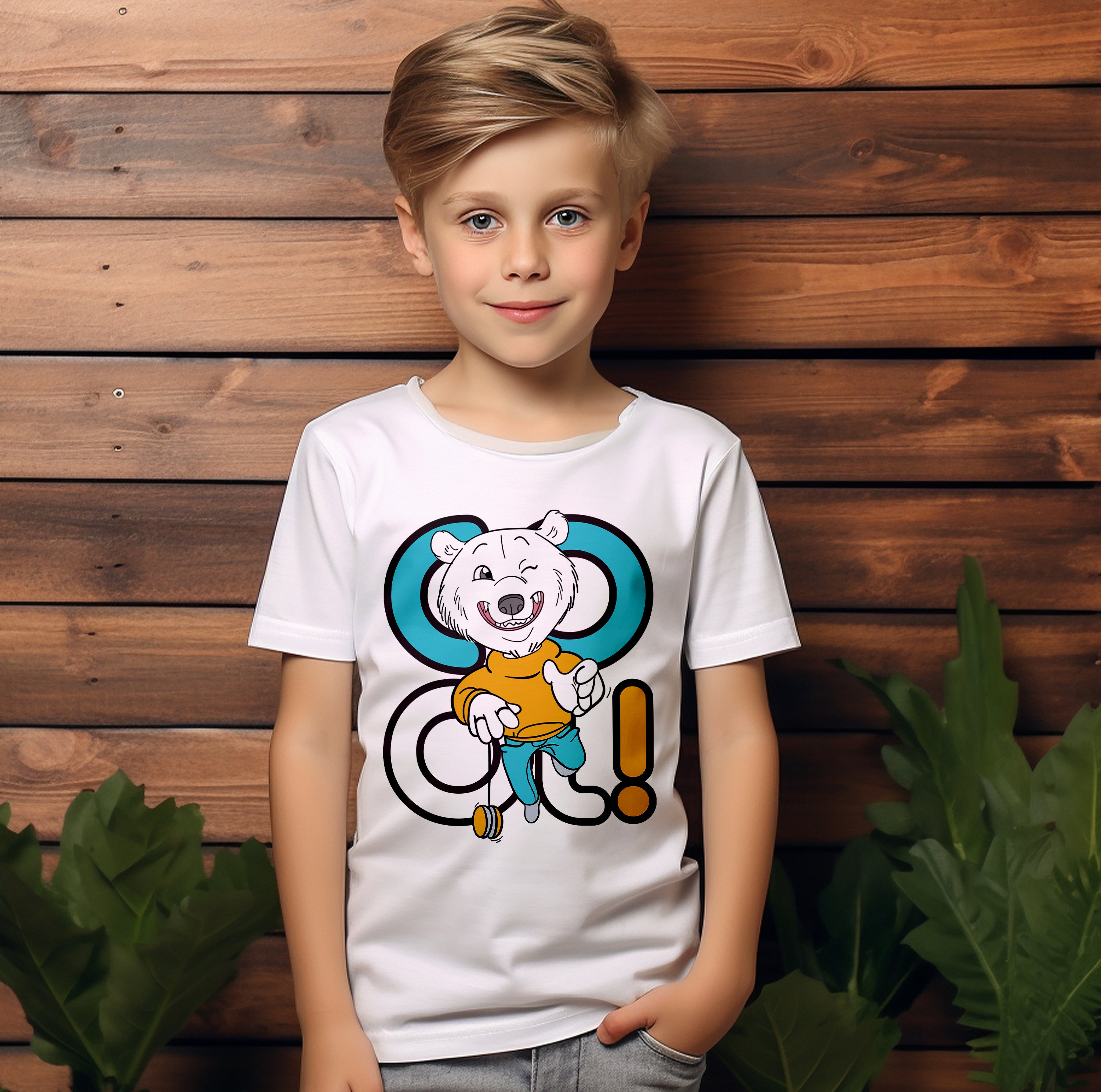 Kid T-Shirt Cool Bear Yoyo