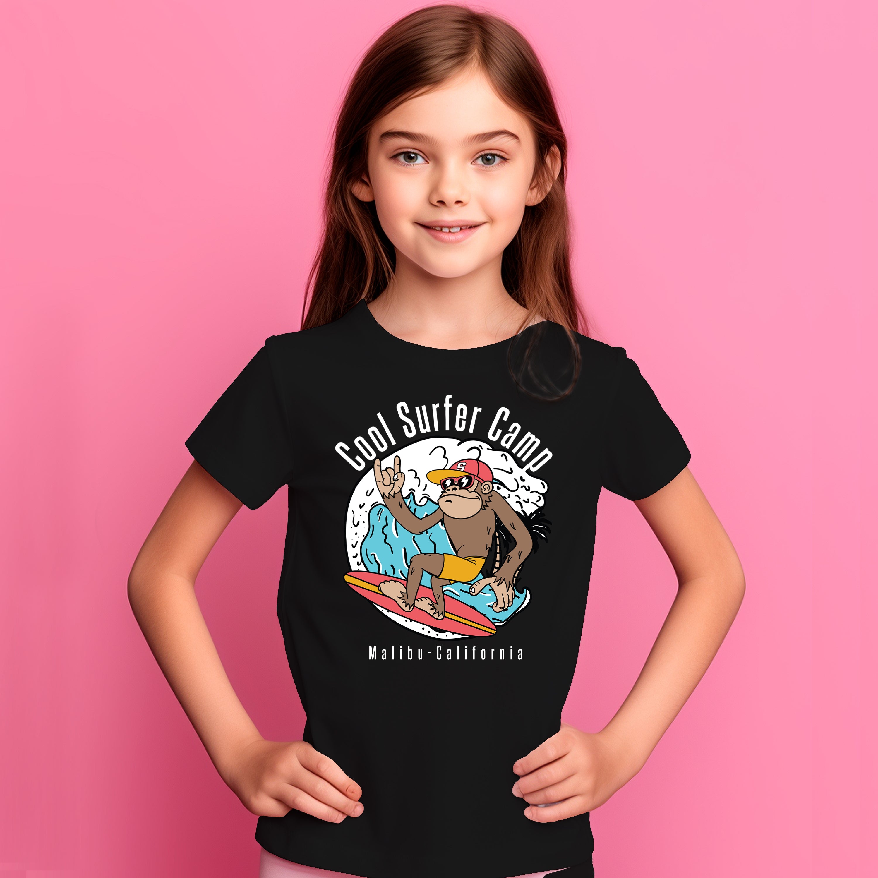 Kid T-Shirt Cool Surfer Camp