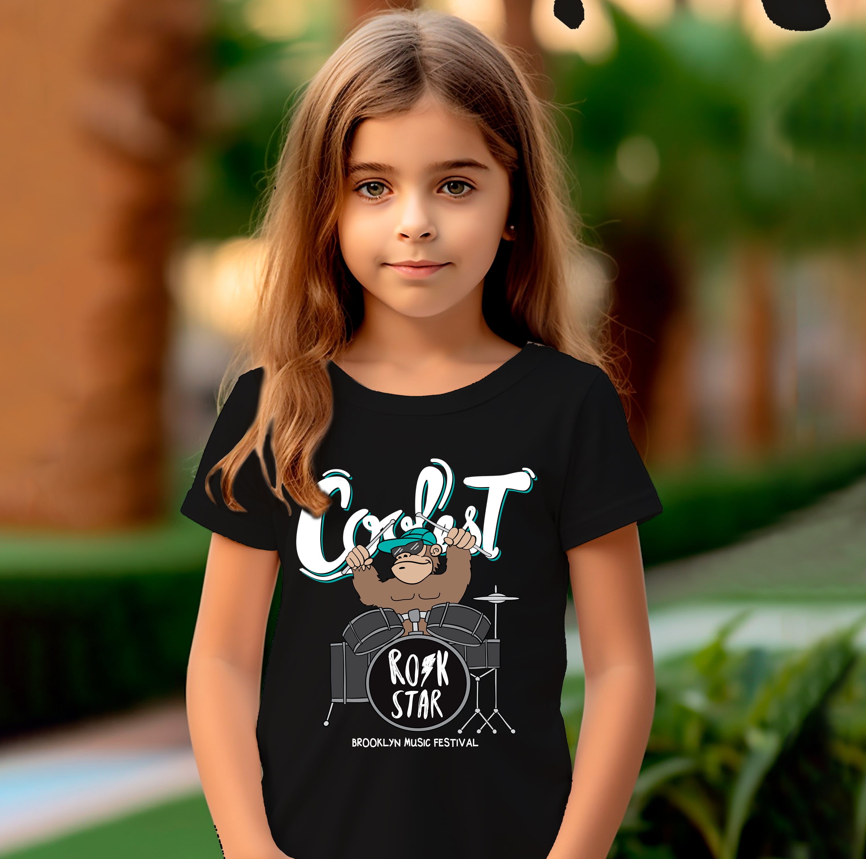 Kid T-Shirt Coolest Rock Star