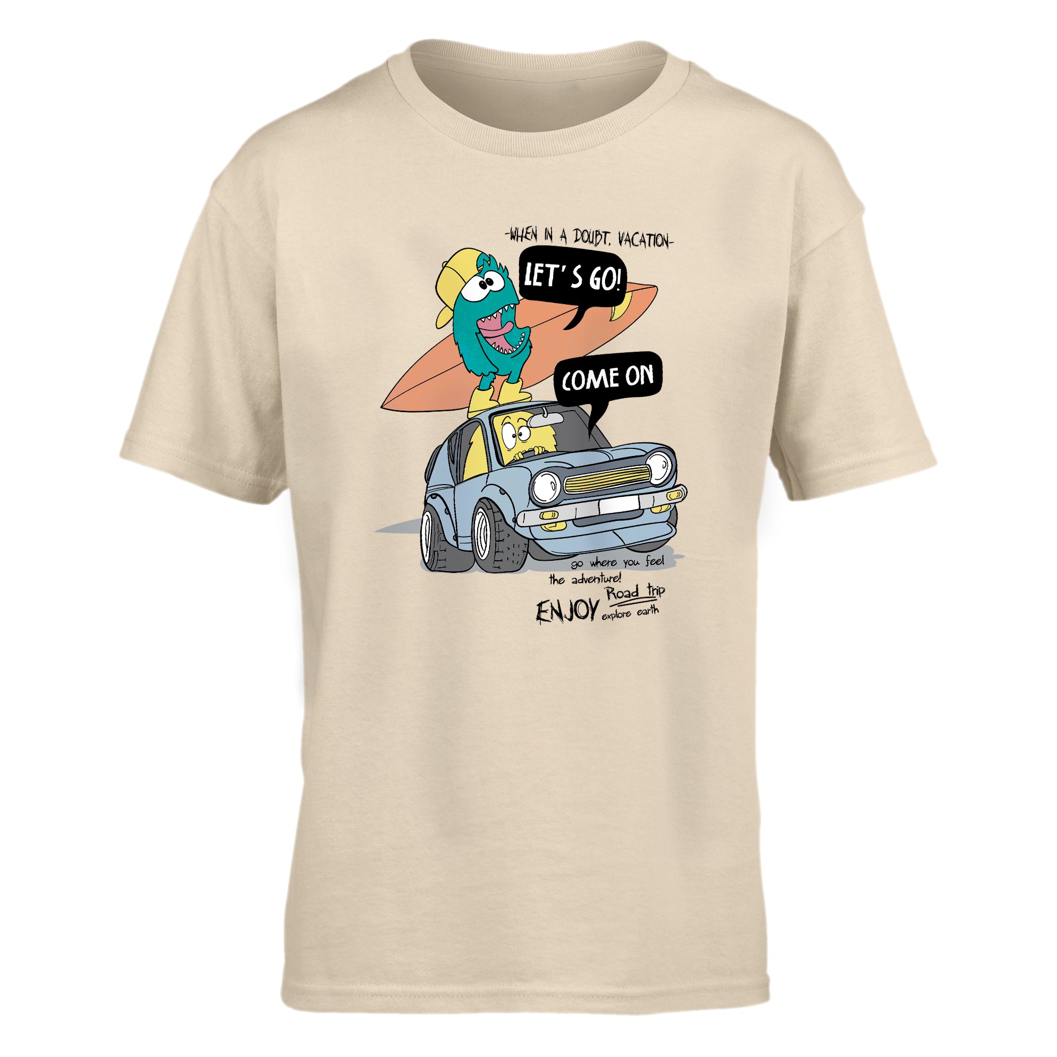 T-Shirt Enfant Enjoy Road Trip Monstre