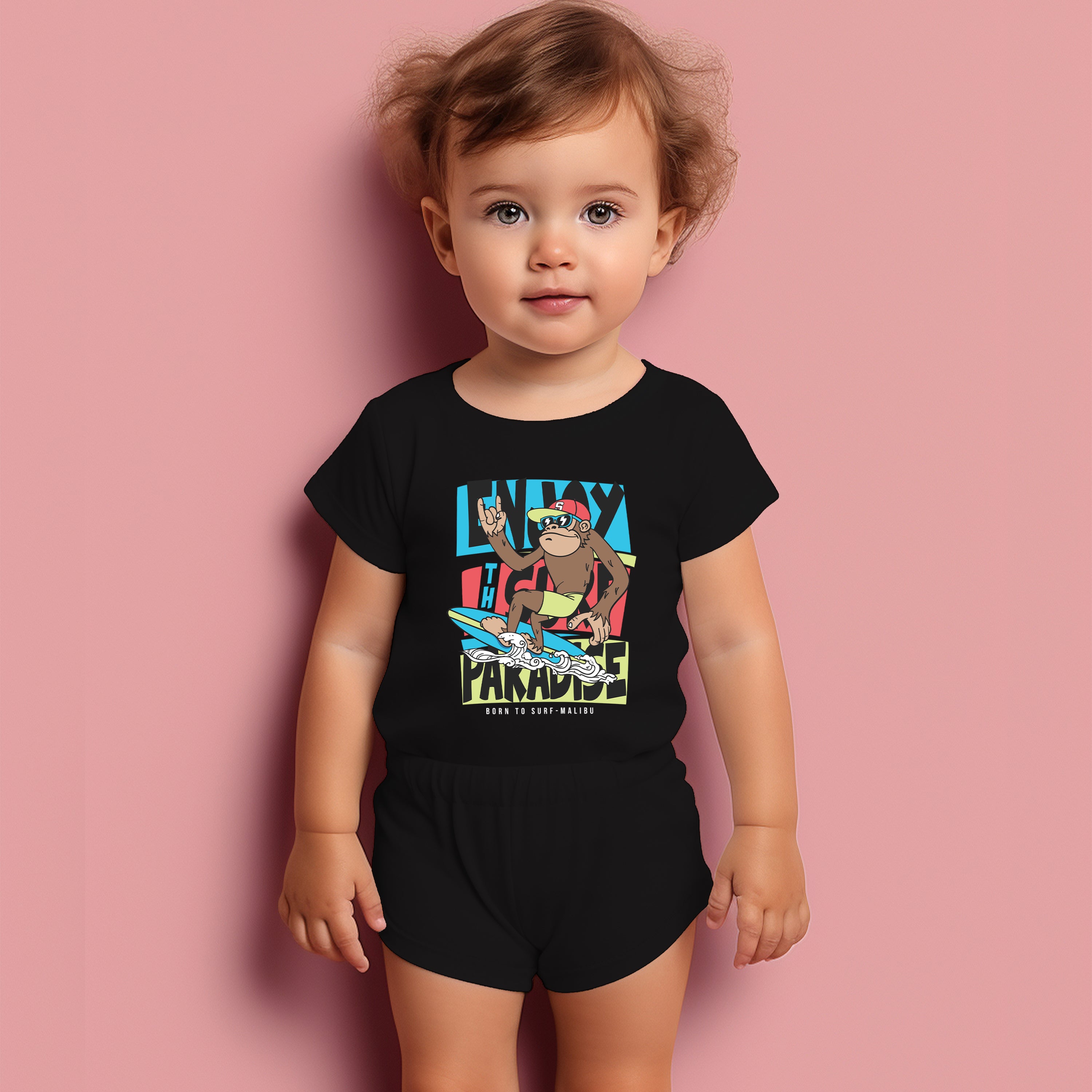 T-shirt enfant Profitez du paradis du surf