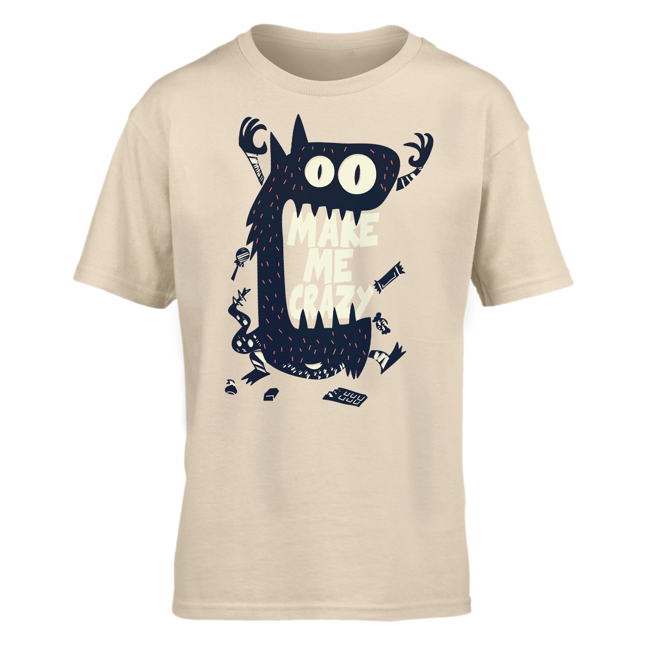 Kid T-Shirt Make Me Crazy Monster