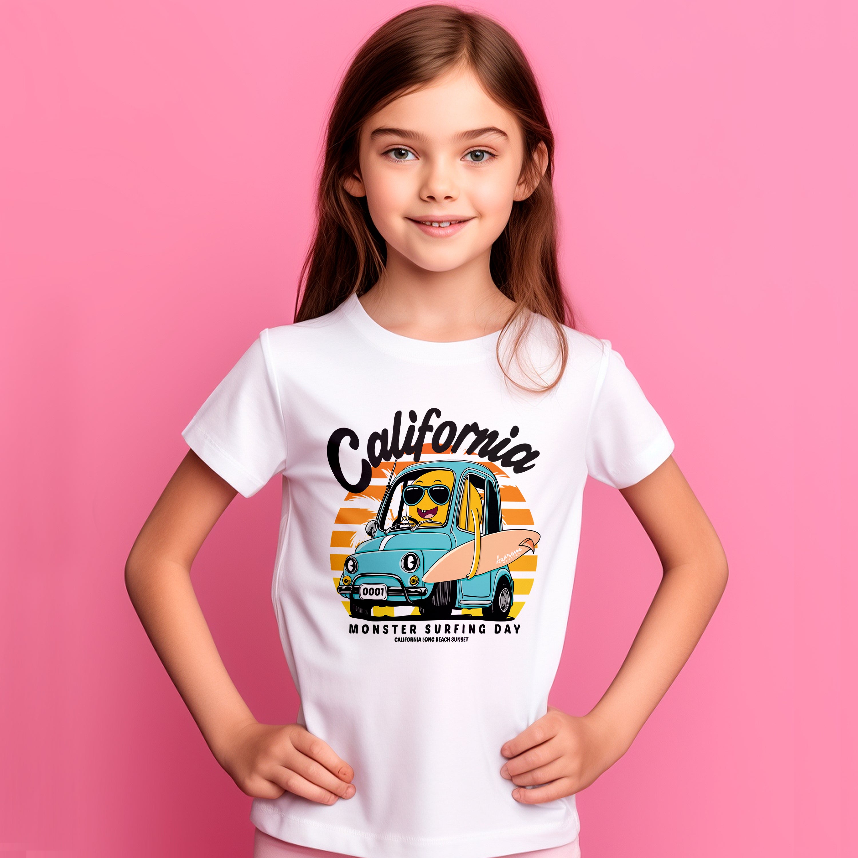 T-Shirt Enfant Monster Surf Day