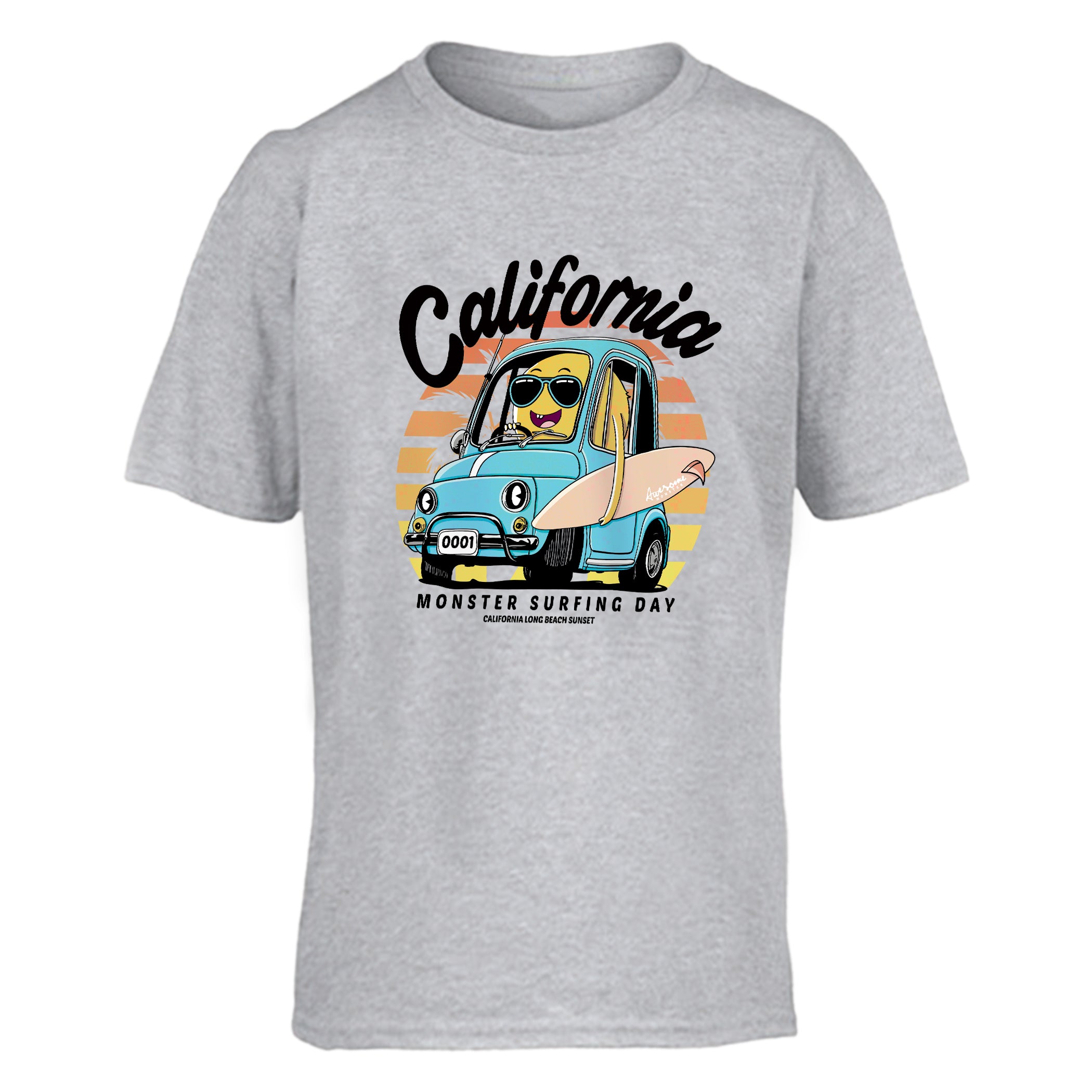 Kid T-Shirt Monster Surfing Day