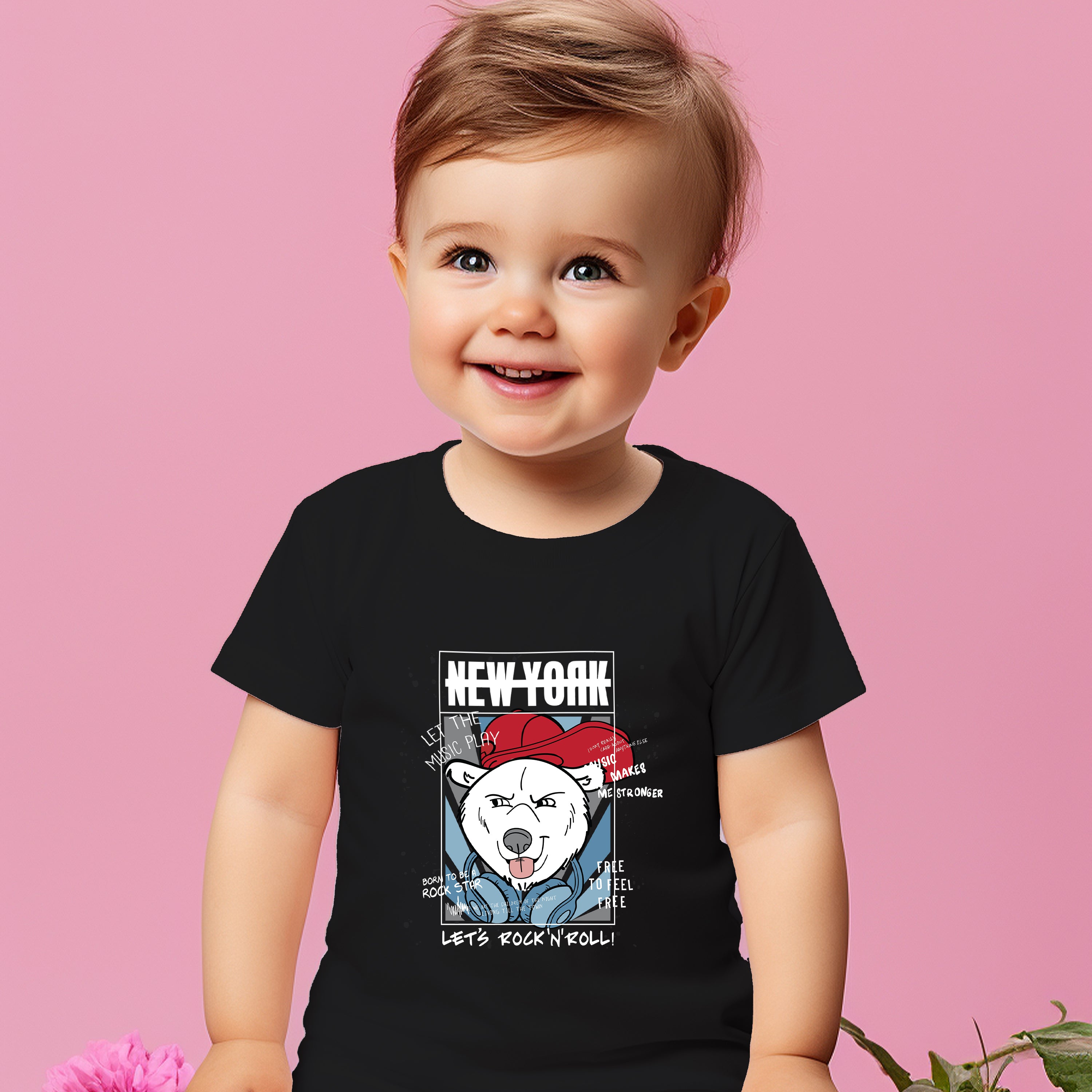 T-Shirt Enfant New York Lets RockNRol