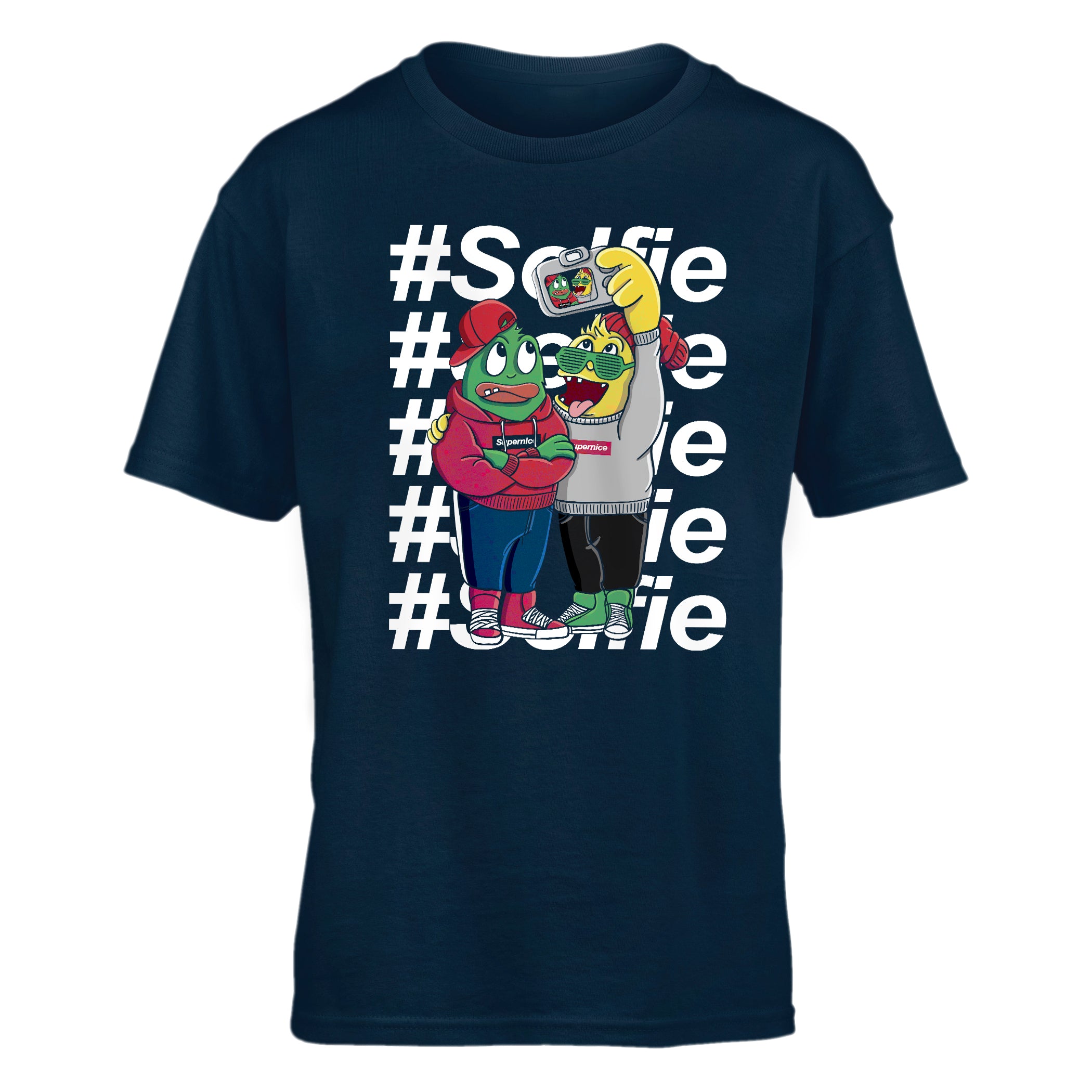 Kid T-Shirt Selfie Monster