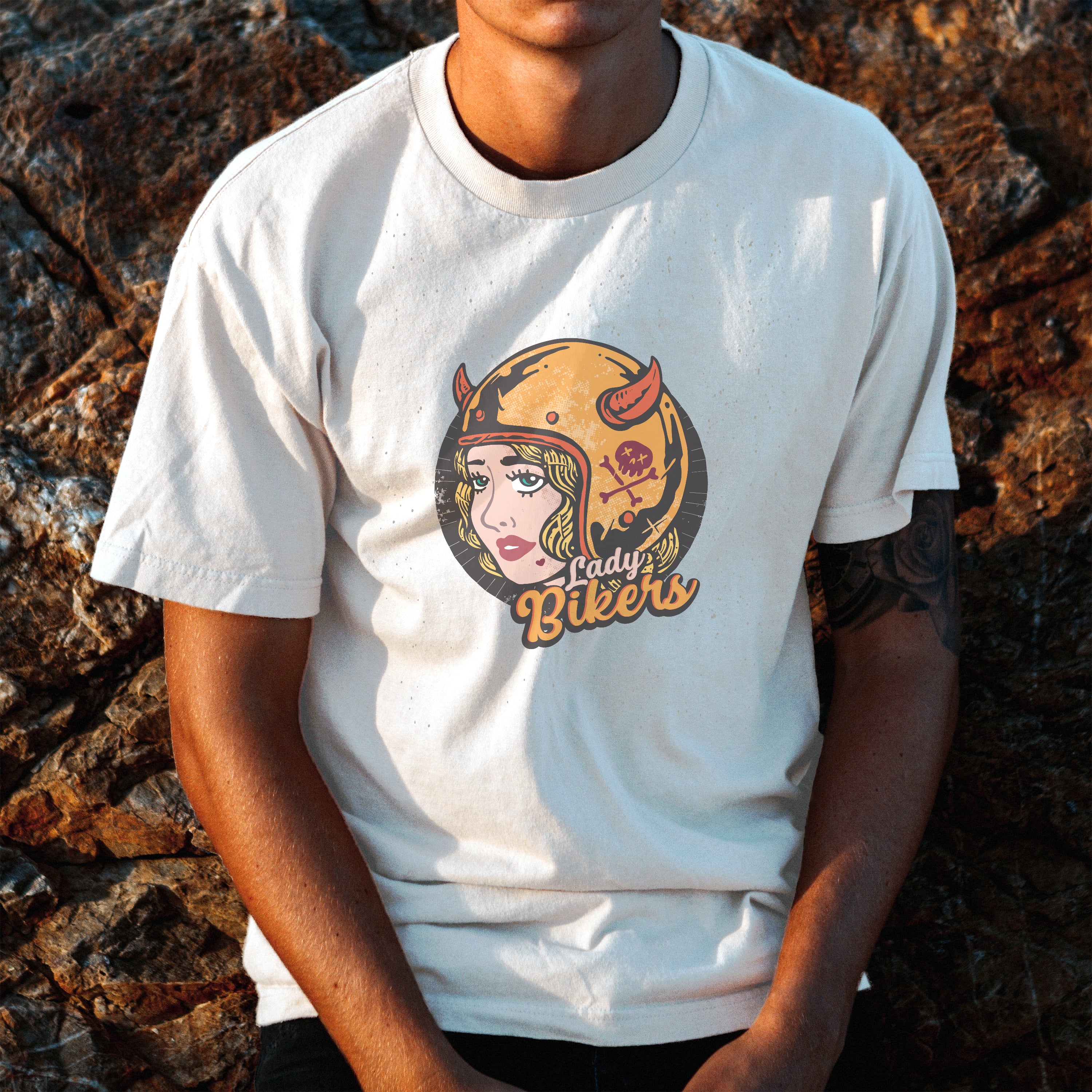 Motorcycle T-shirt Lady Bikers