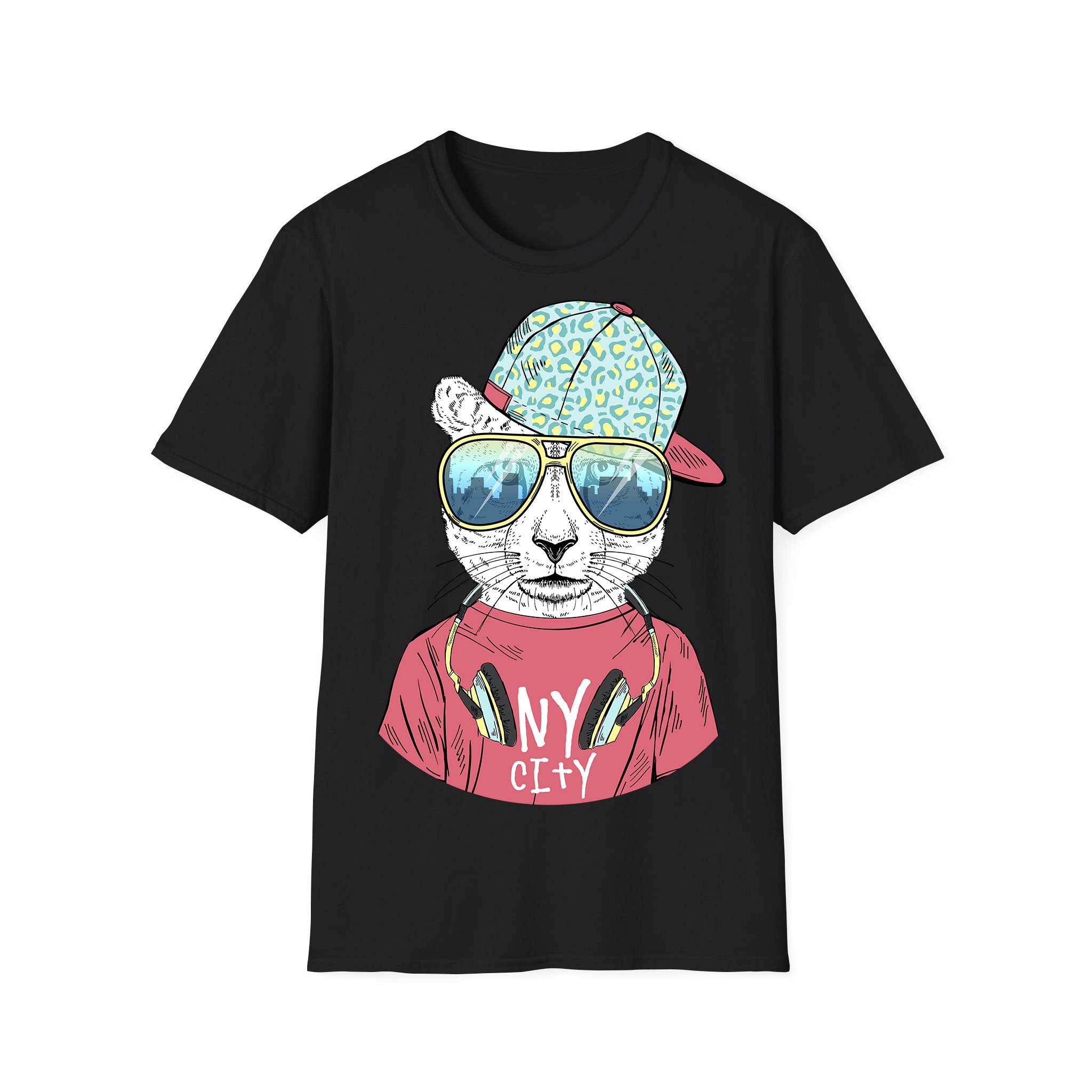 T-shirt unisexe musique Leopard Boy