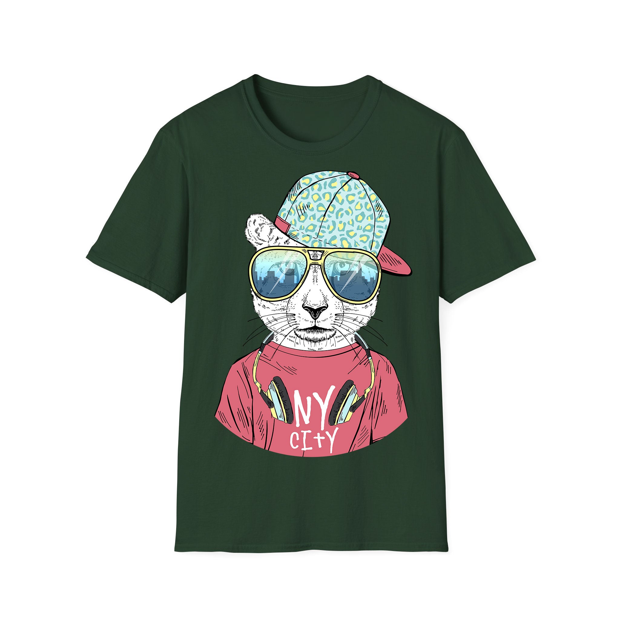 T-shirt unisexe musique Leopard Boy