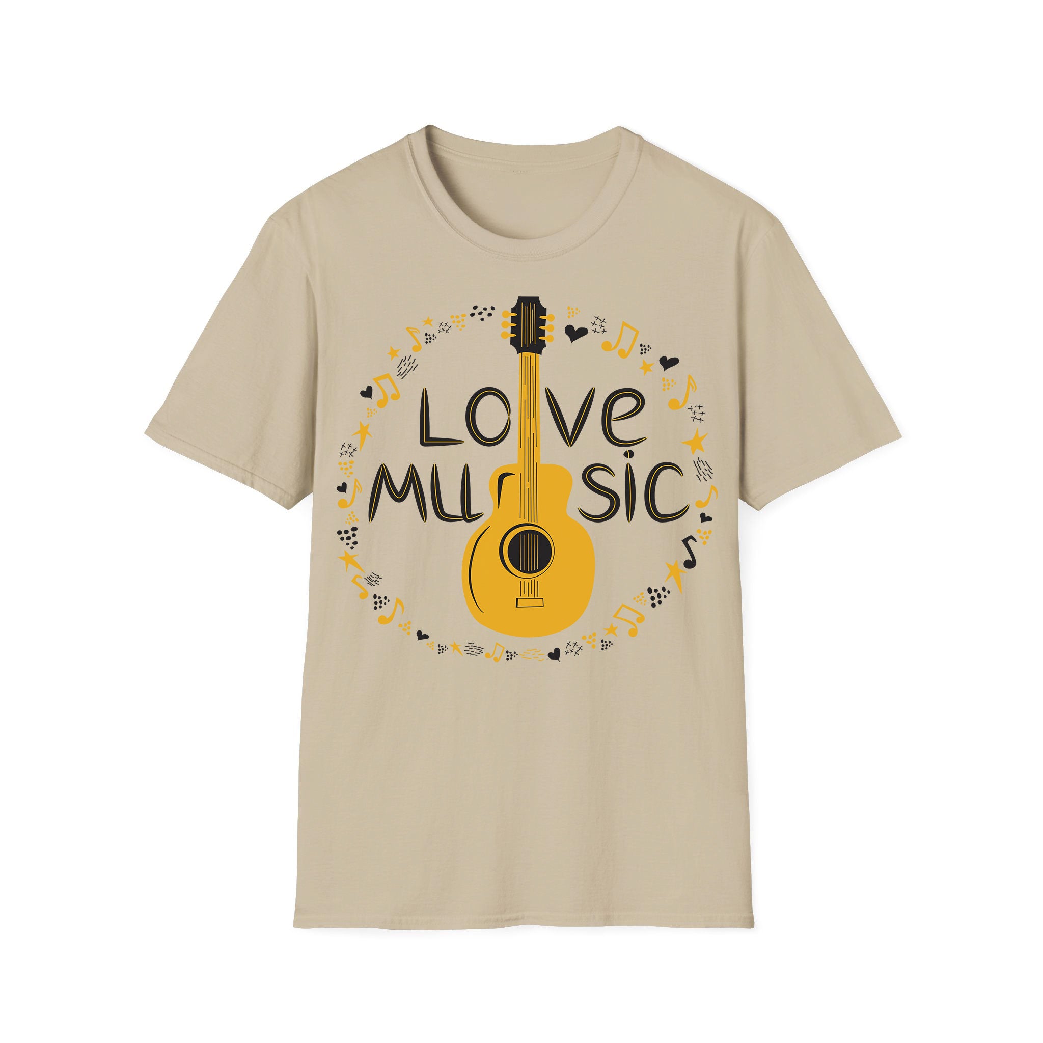 T-shirt unisexe Musique Love Guitar Music