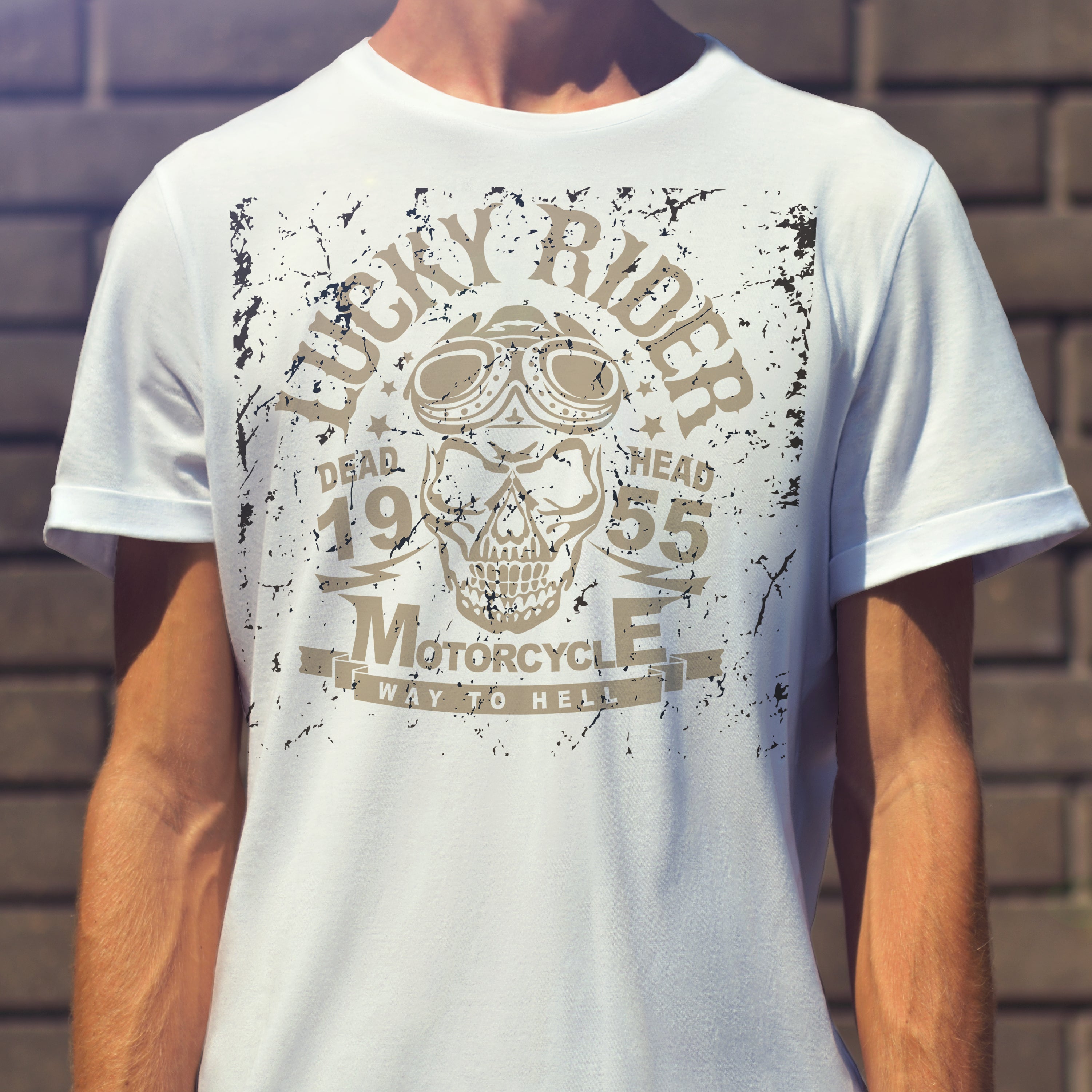 T-shirt moto Lucky Rider