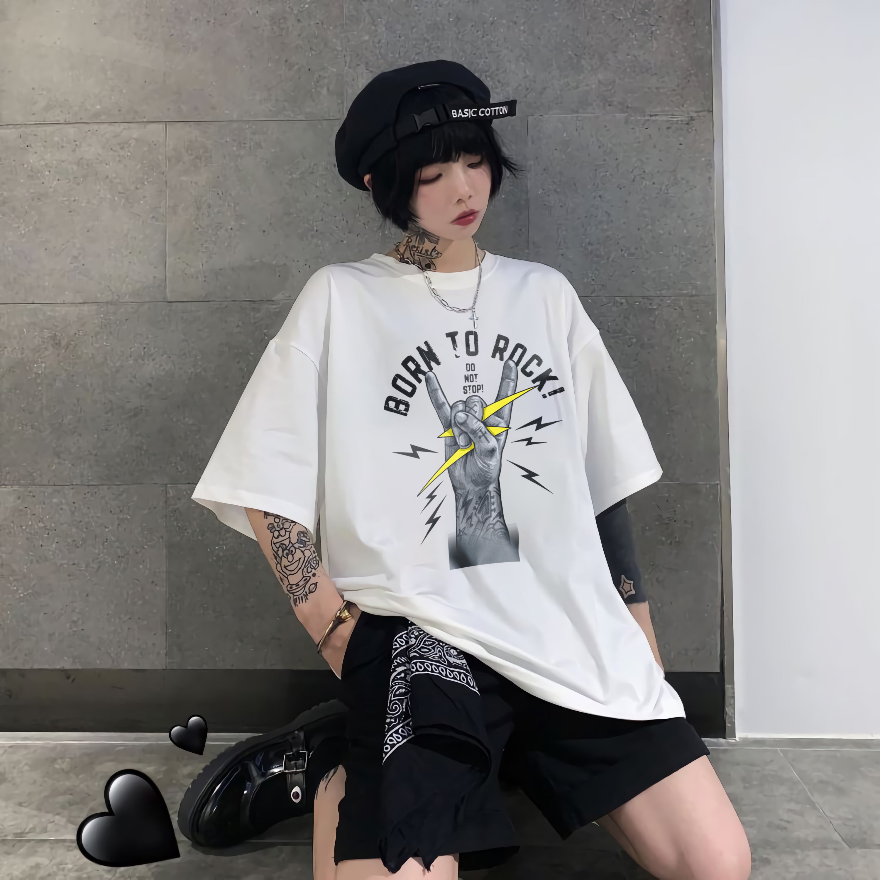 T-shirt unisexe musique Born To Rock Thunder
