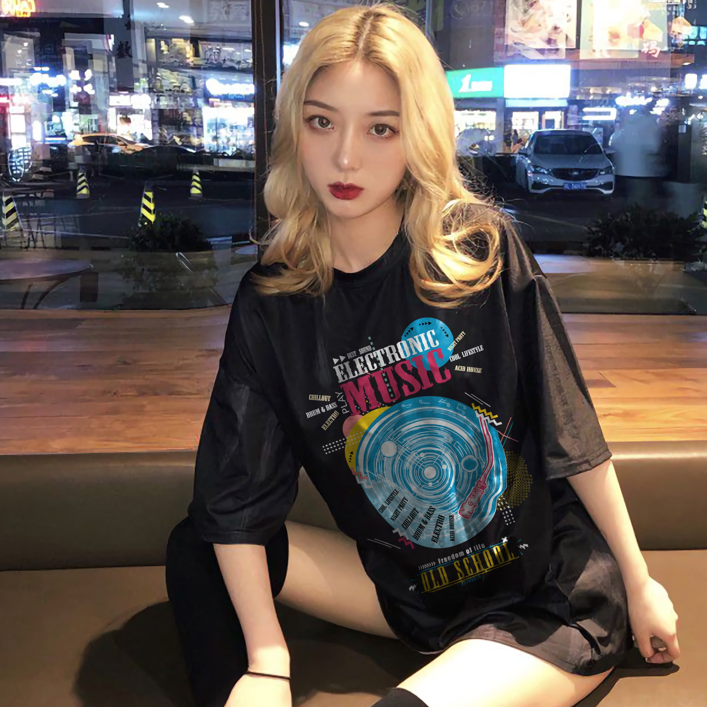 T-shirt unisexe Musique Musique Old School
