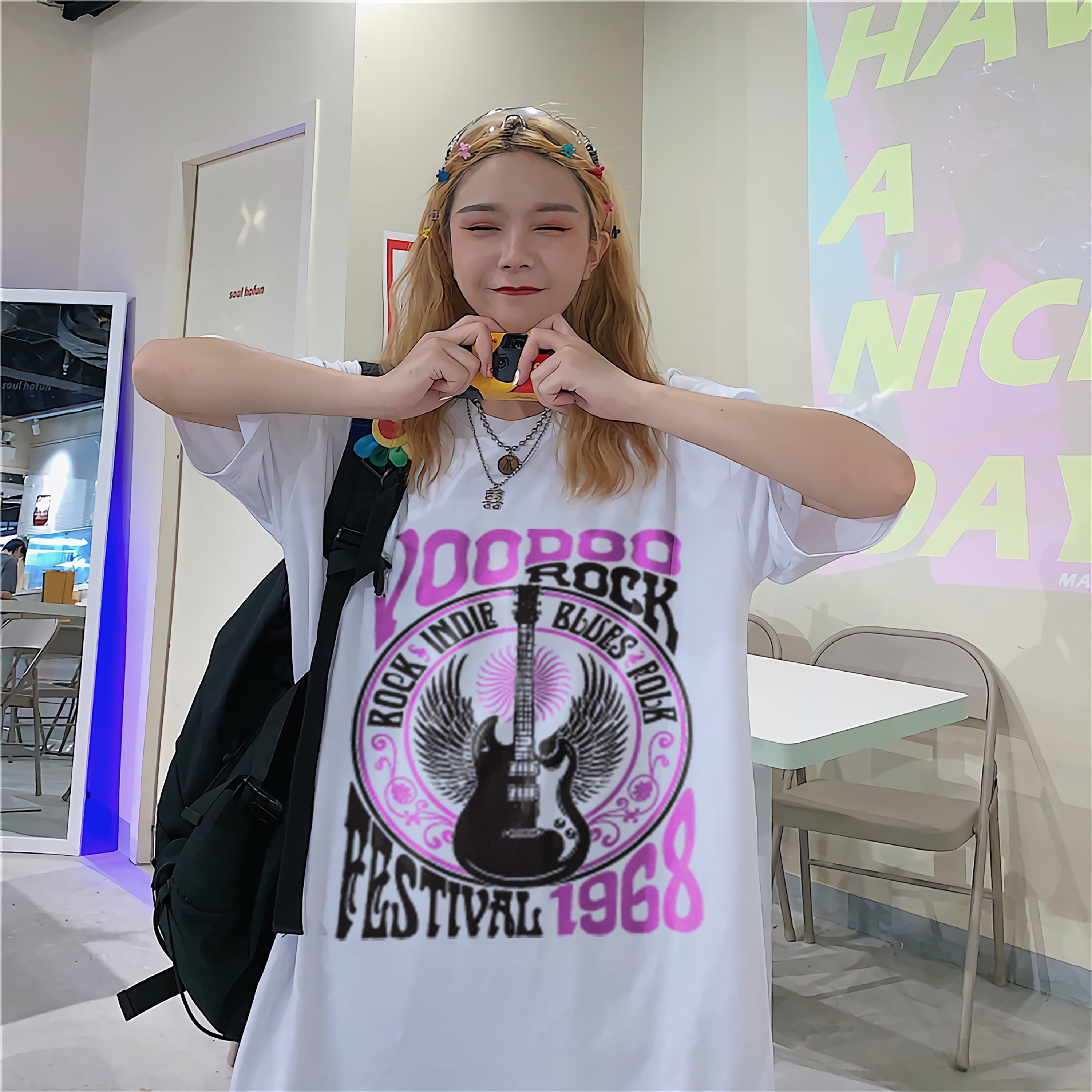 T-shirt unisexe musique Voodoo Rock