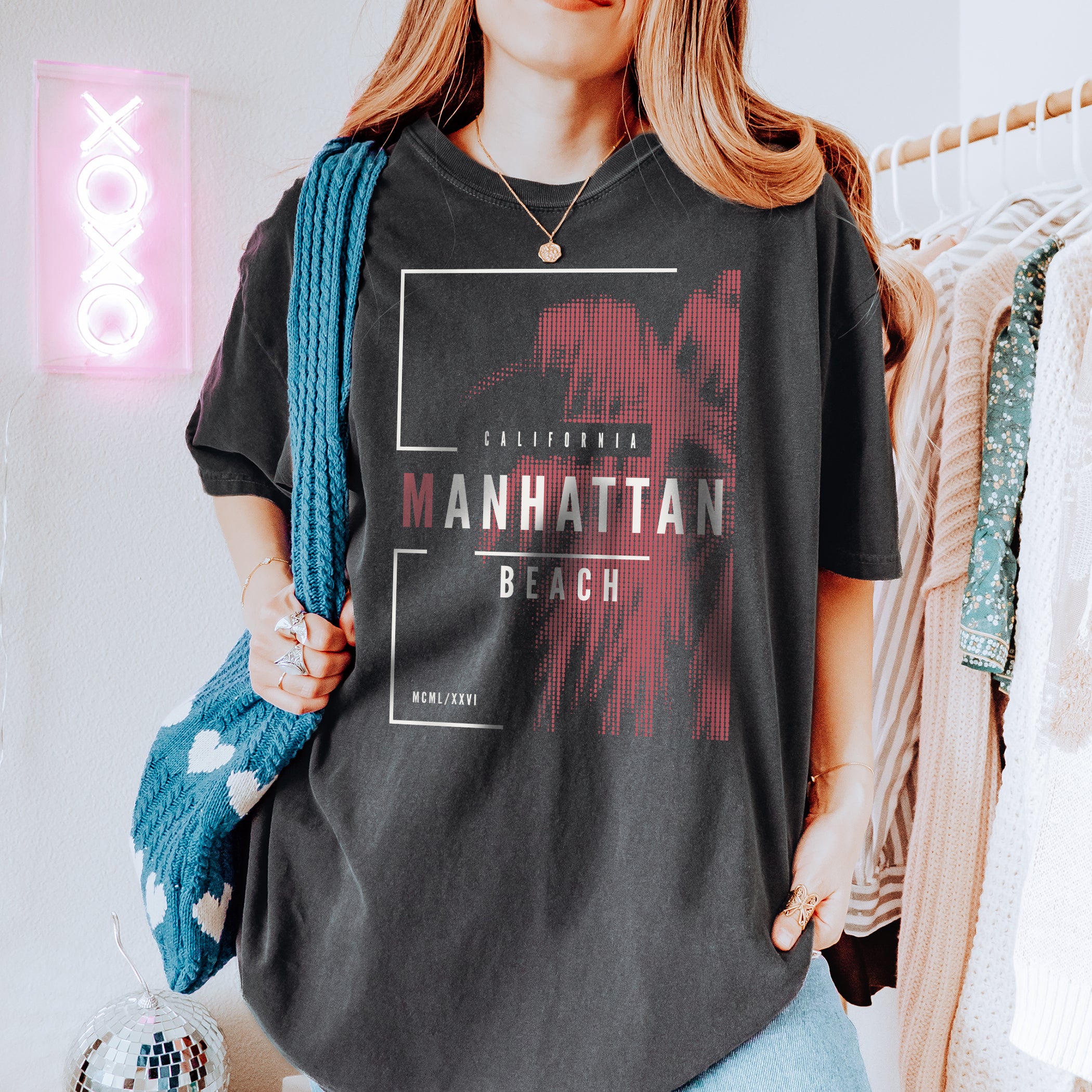 T-shirt unisexe d'été Manhattan Beach