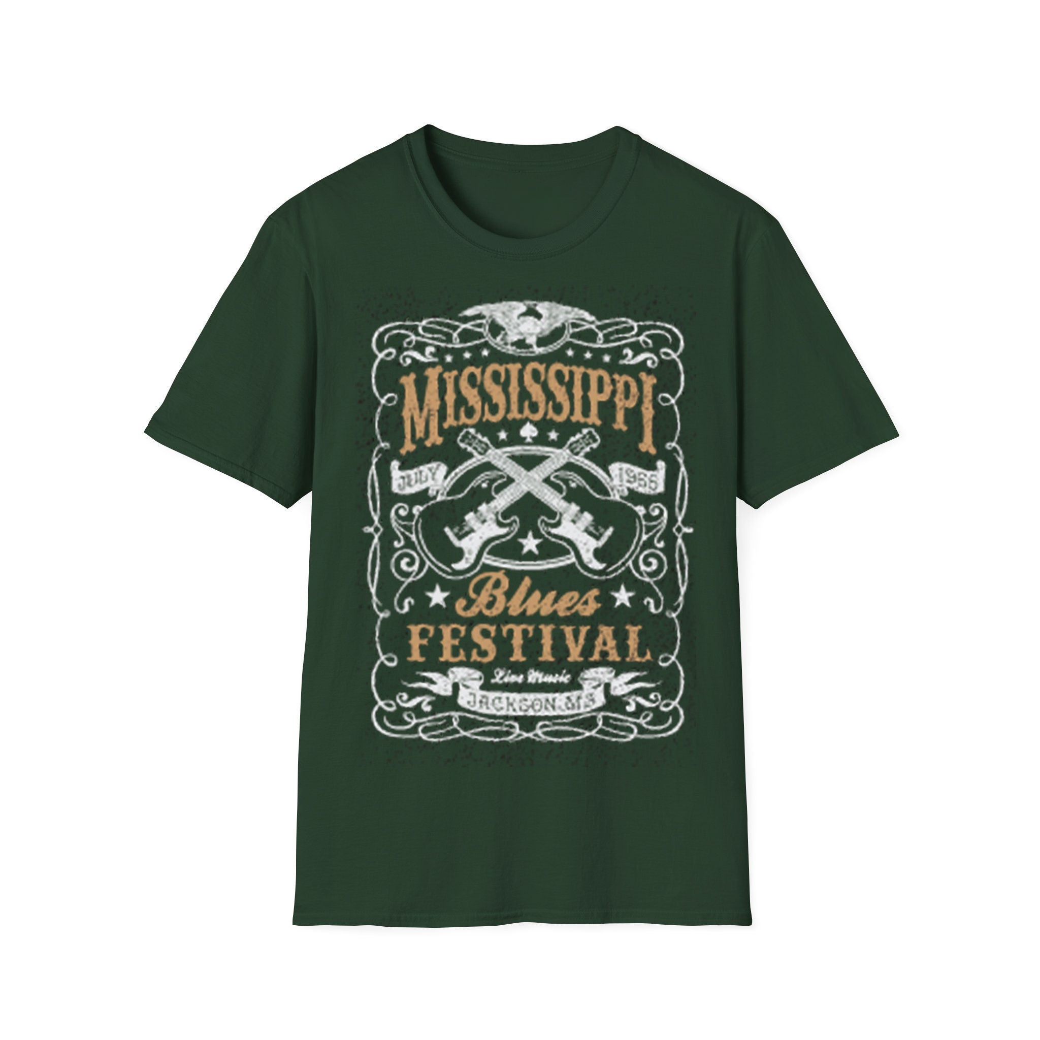 T-shirt unisexe Musique Mississippi Blue Festival