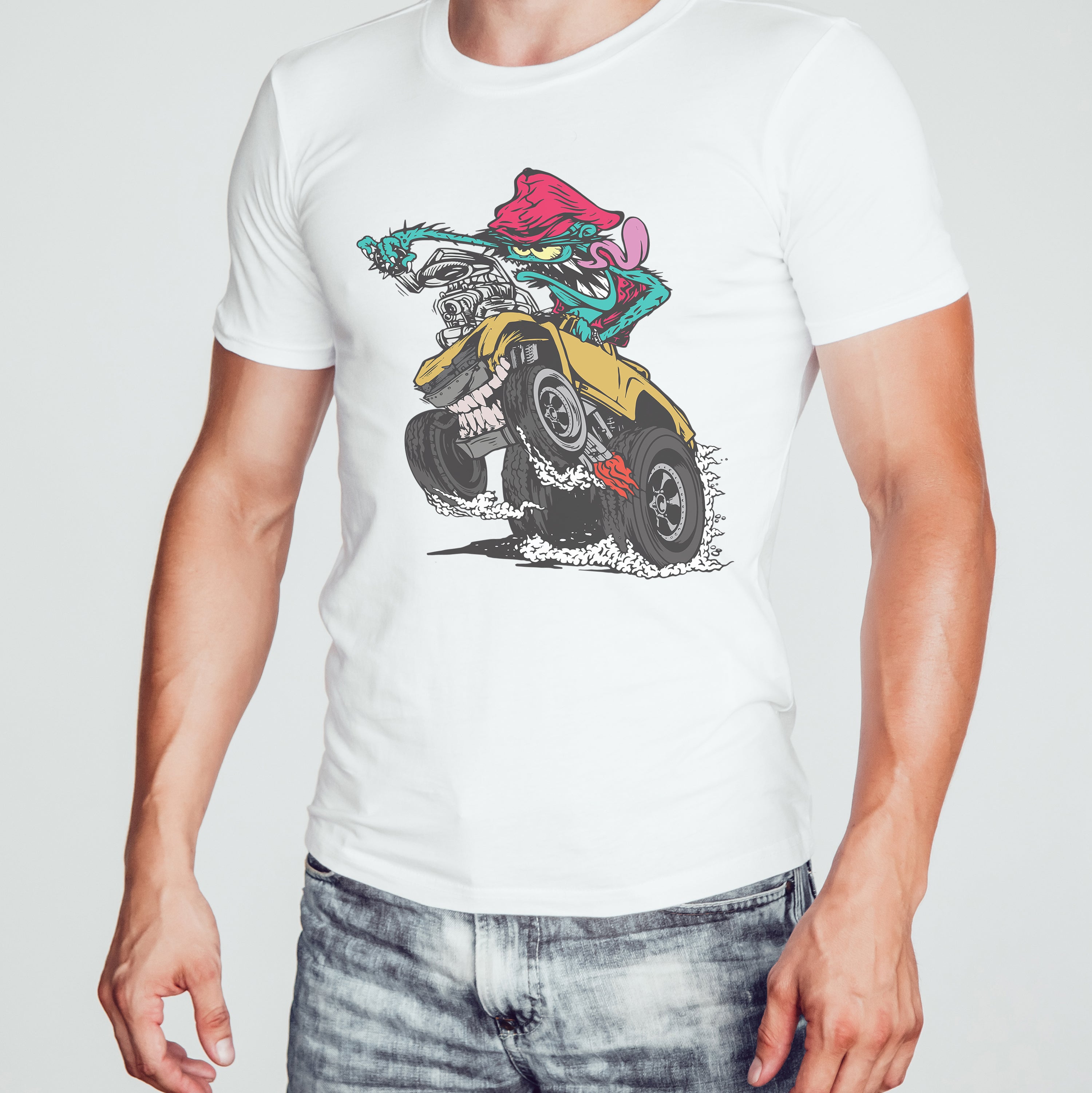 T-shirt voitures de course Monster Racing