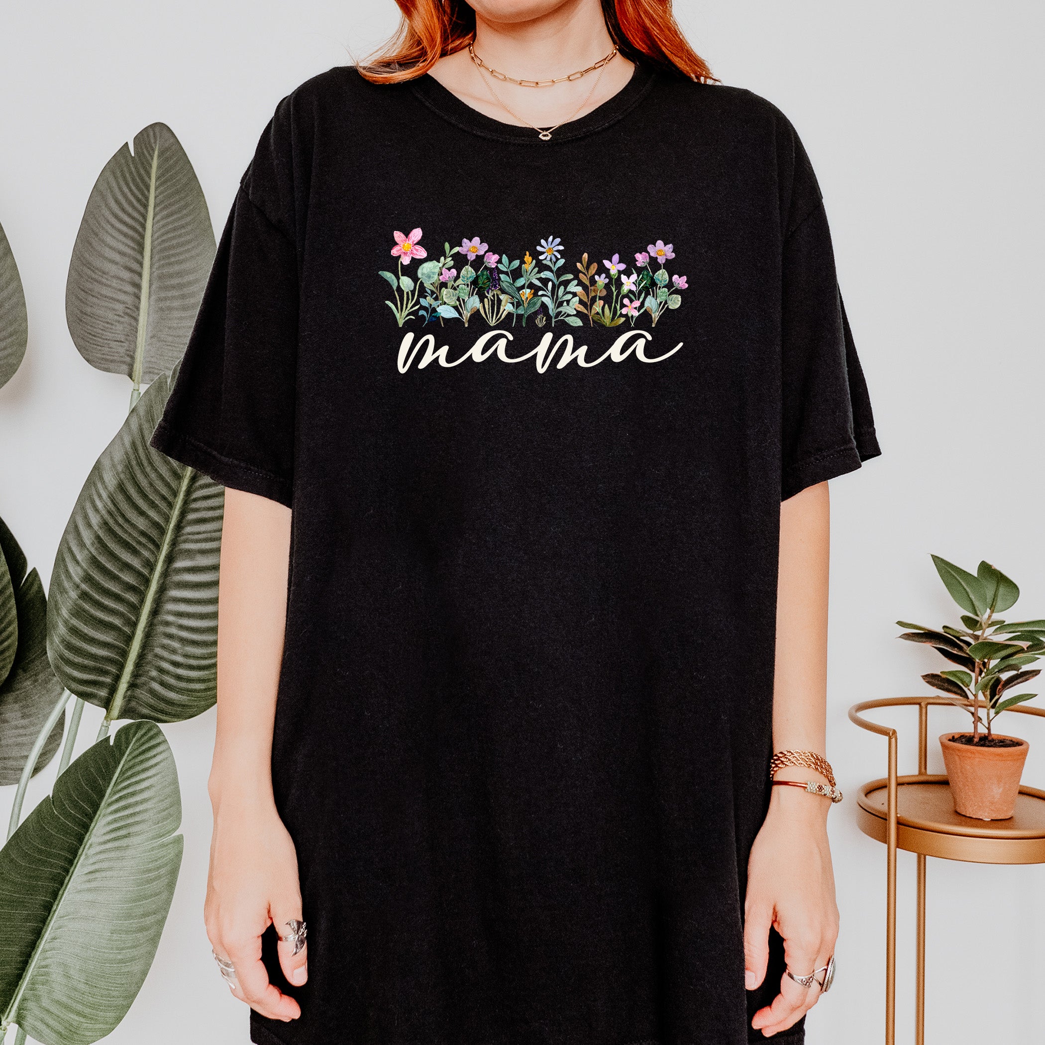 T-shirt Fête des Mères Floral Mama
