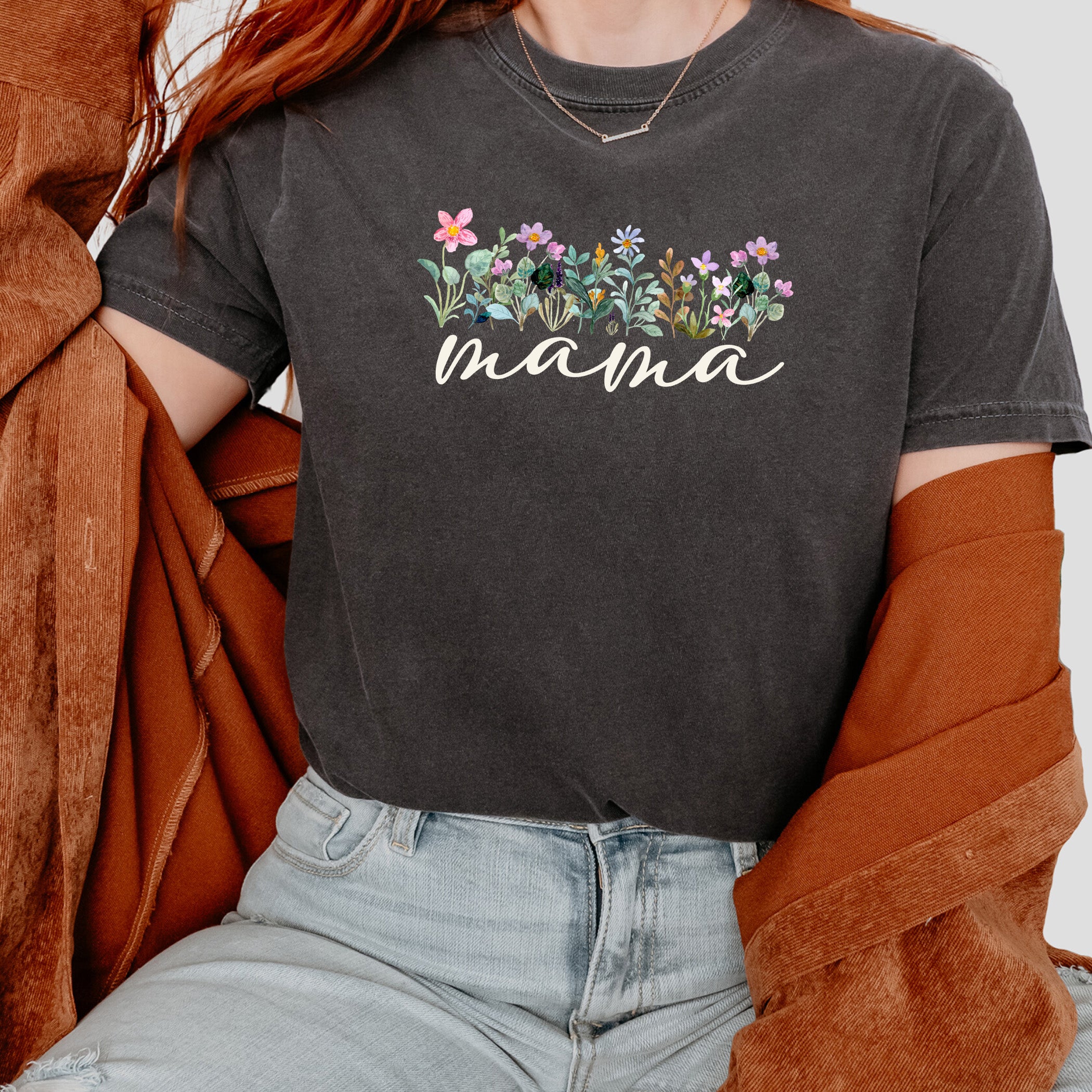 T-shirt Fête des Mères Floral Mama