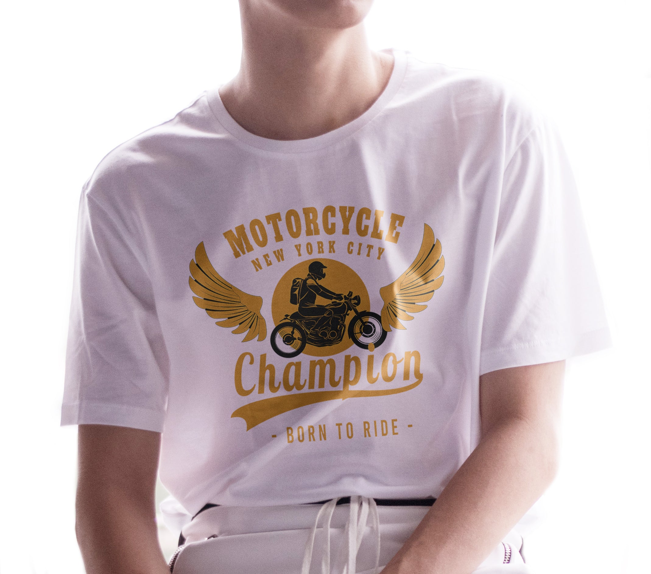 T-shirt moto Champion de moto