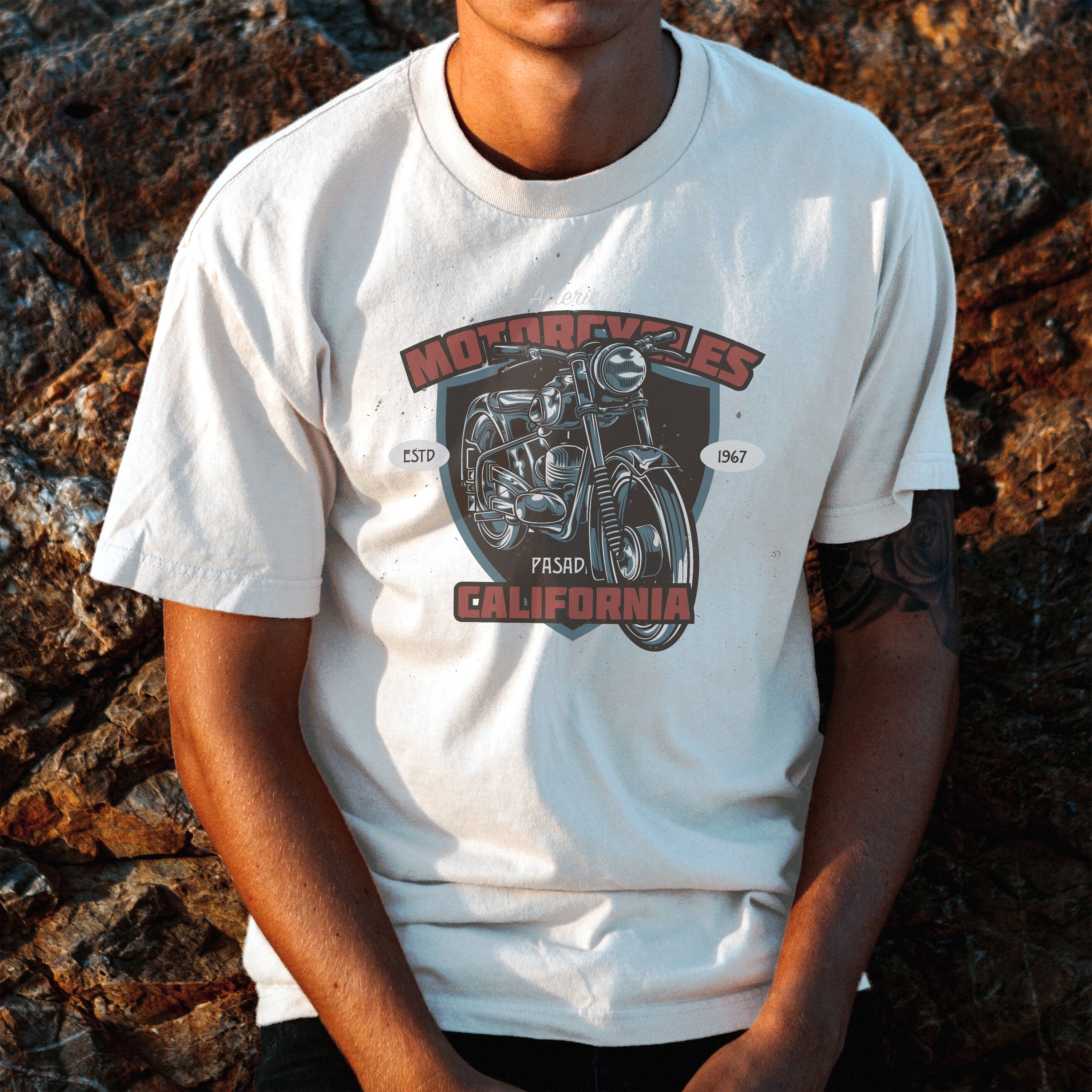 T-shirt moto Motos Californie
