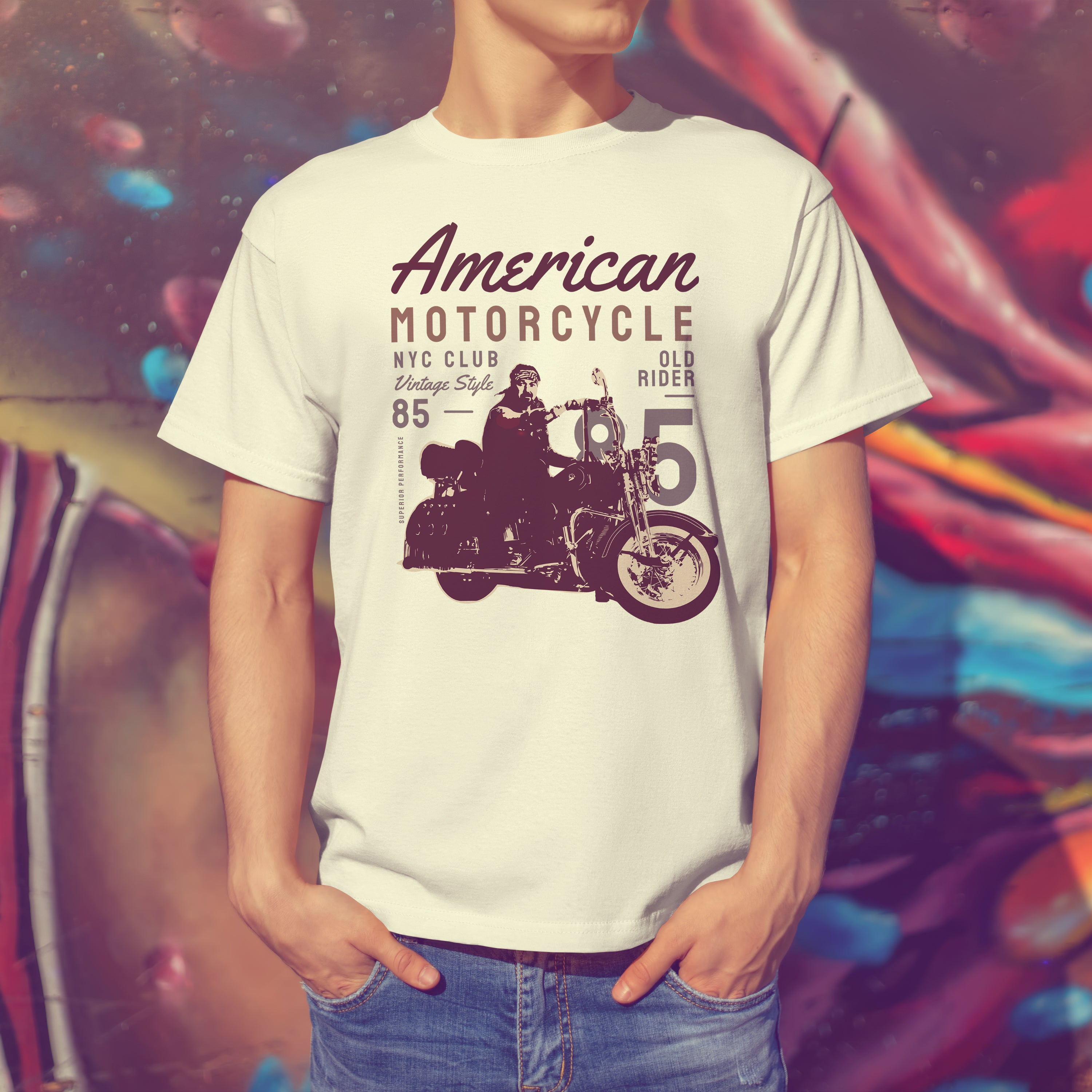 T-shirt moto NYC Motorclub