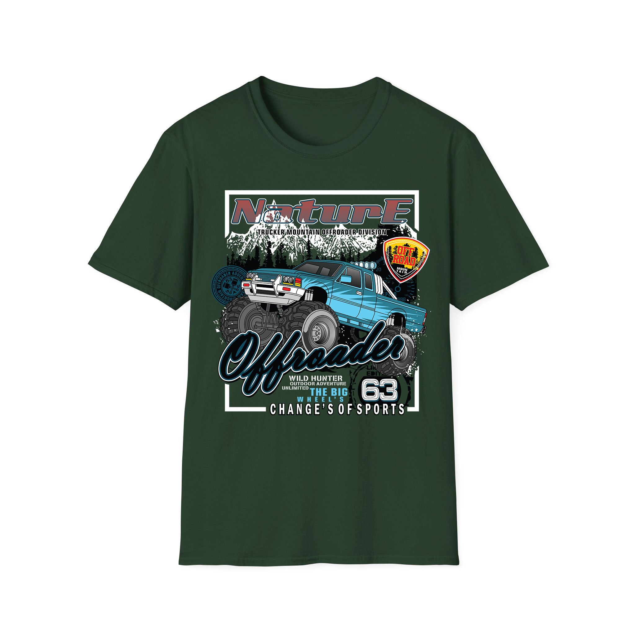 T-shirt voitures de course Nature Offroader