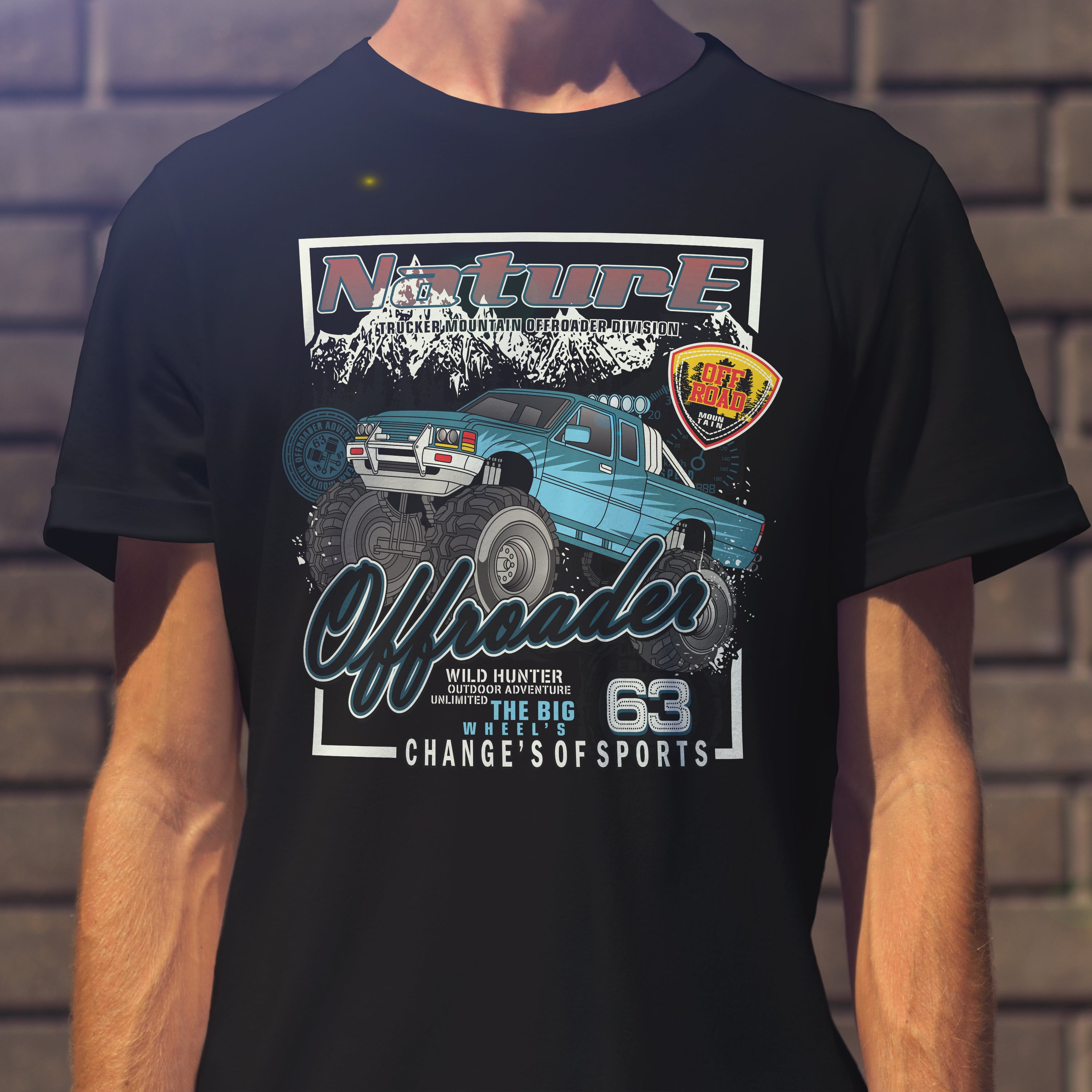 T-shirt voitures de course Nature Offroader