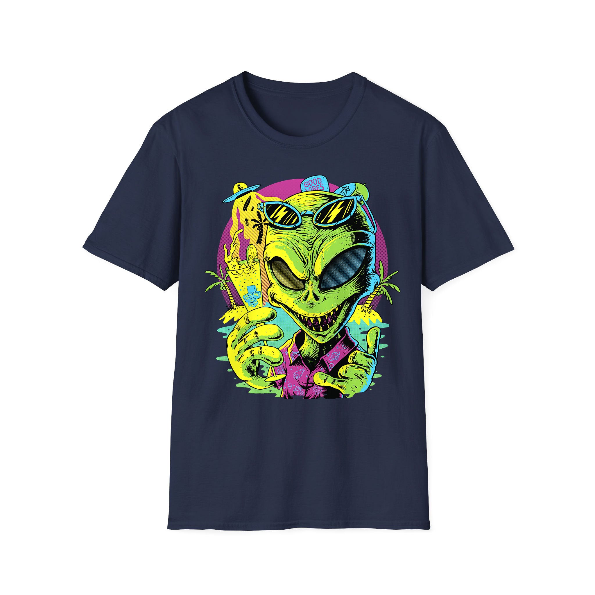 T-shirt unisexe d'été Alien Beach