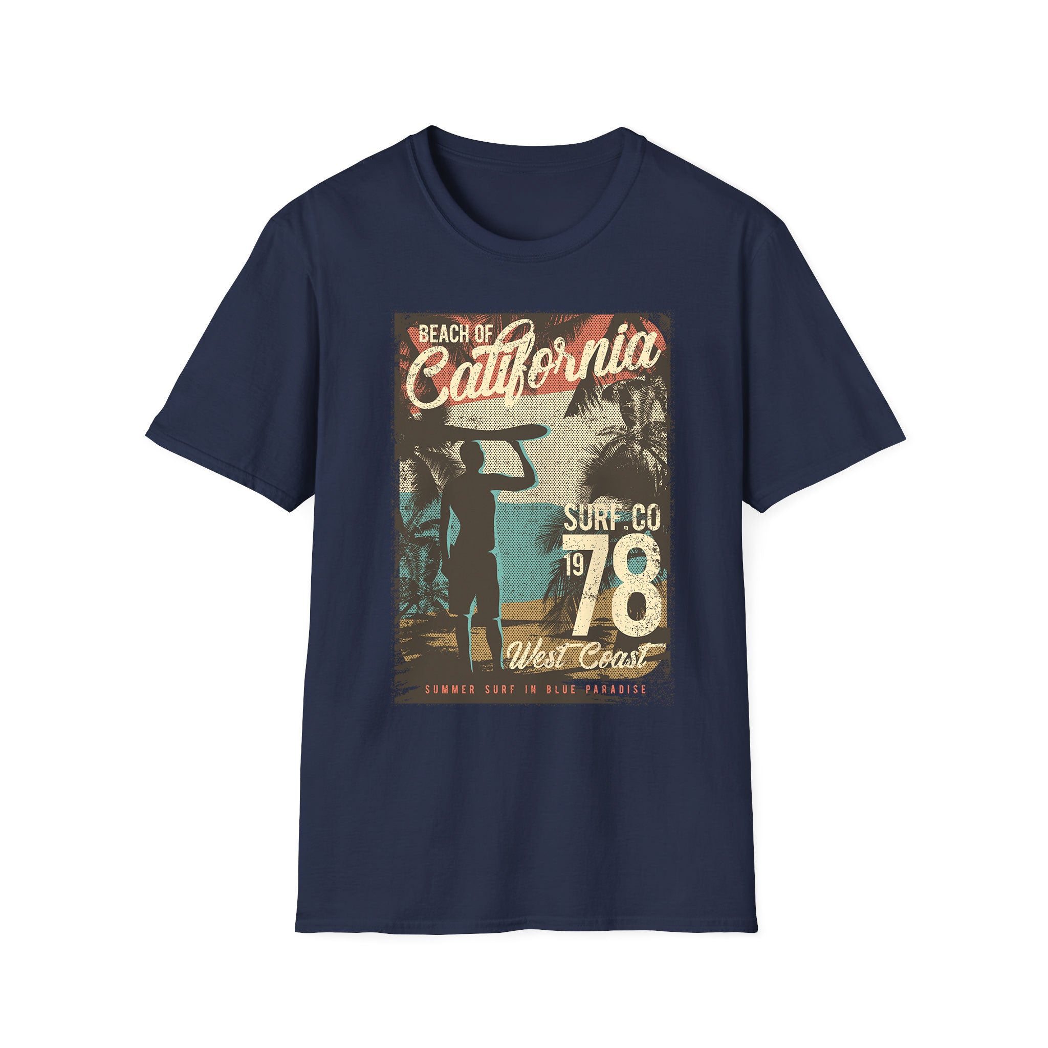 T-shirt unisexe d'été Beach Of California