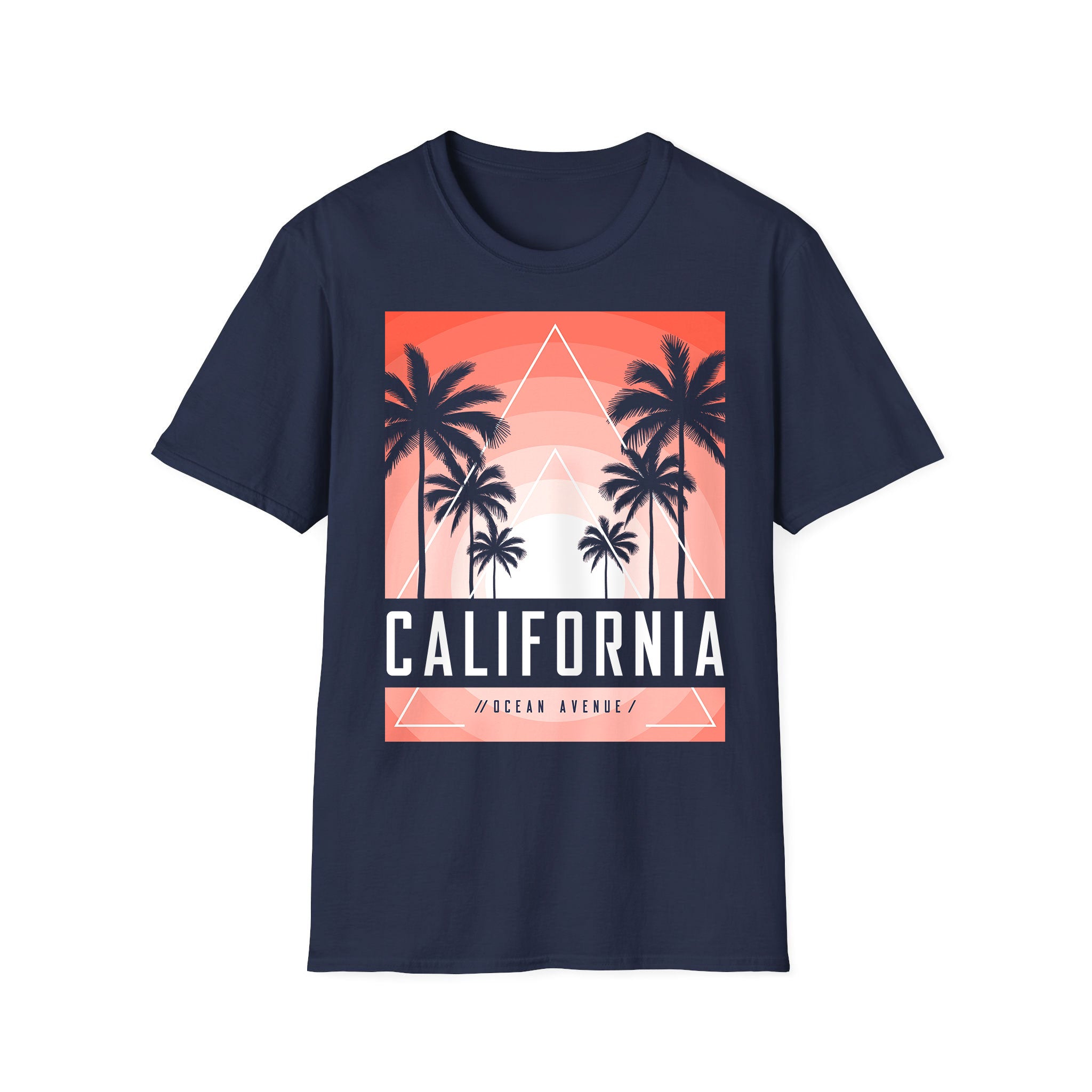 T-shirt unisexe été California Ocean Avenue
