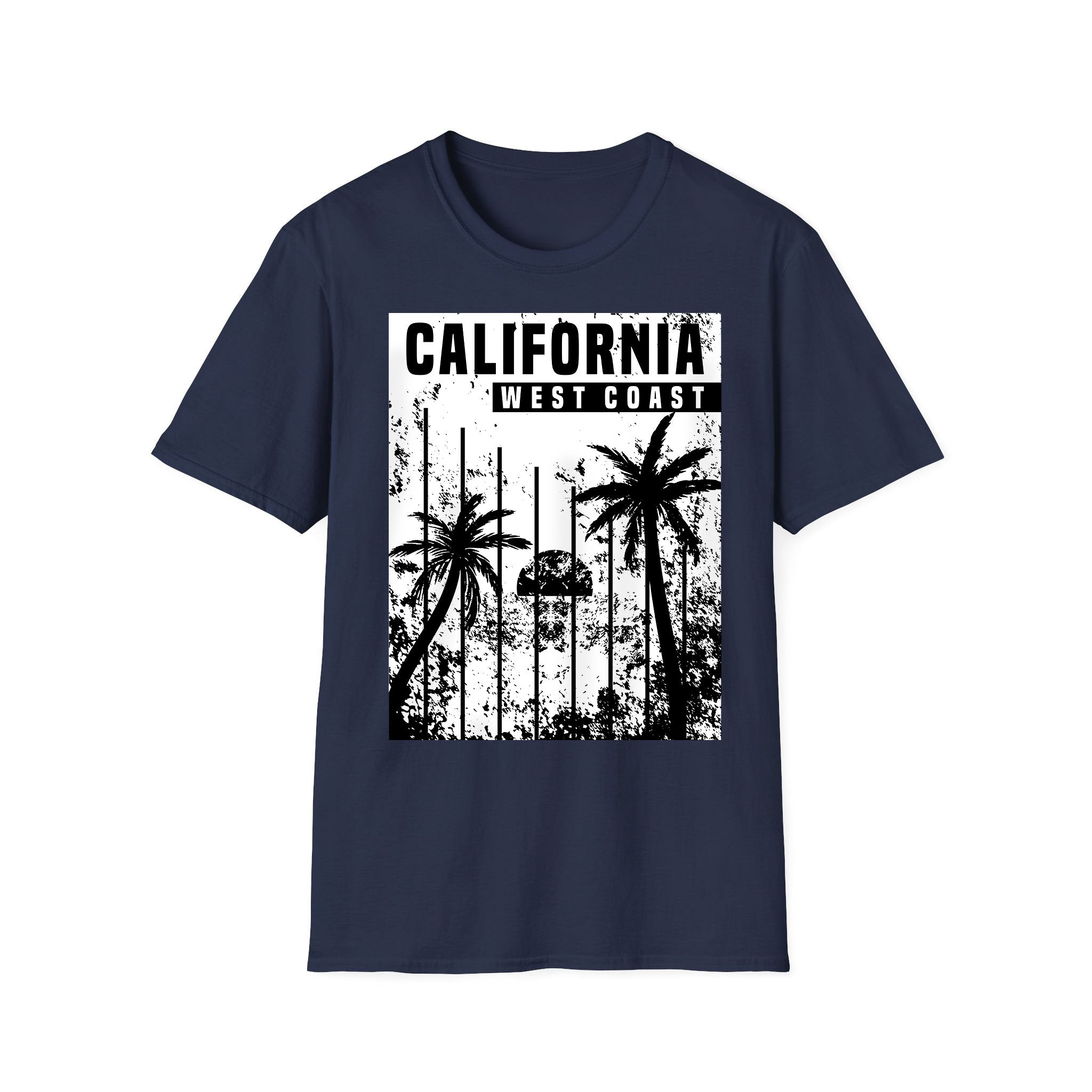 T-shirt unisexe d'été Côte Ouest de la Californie