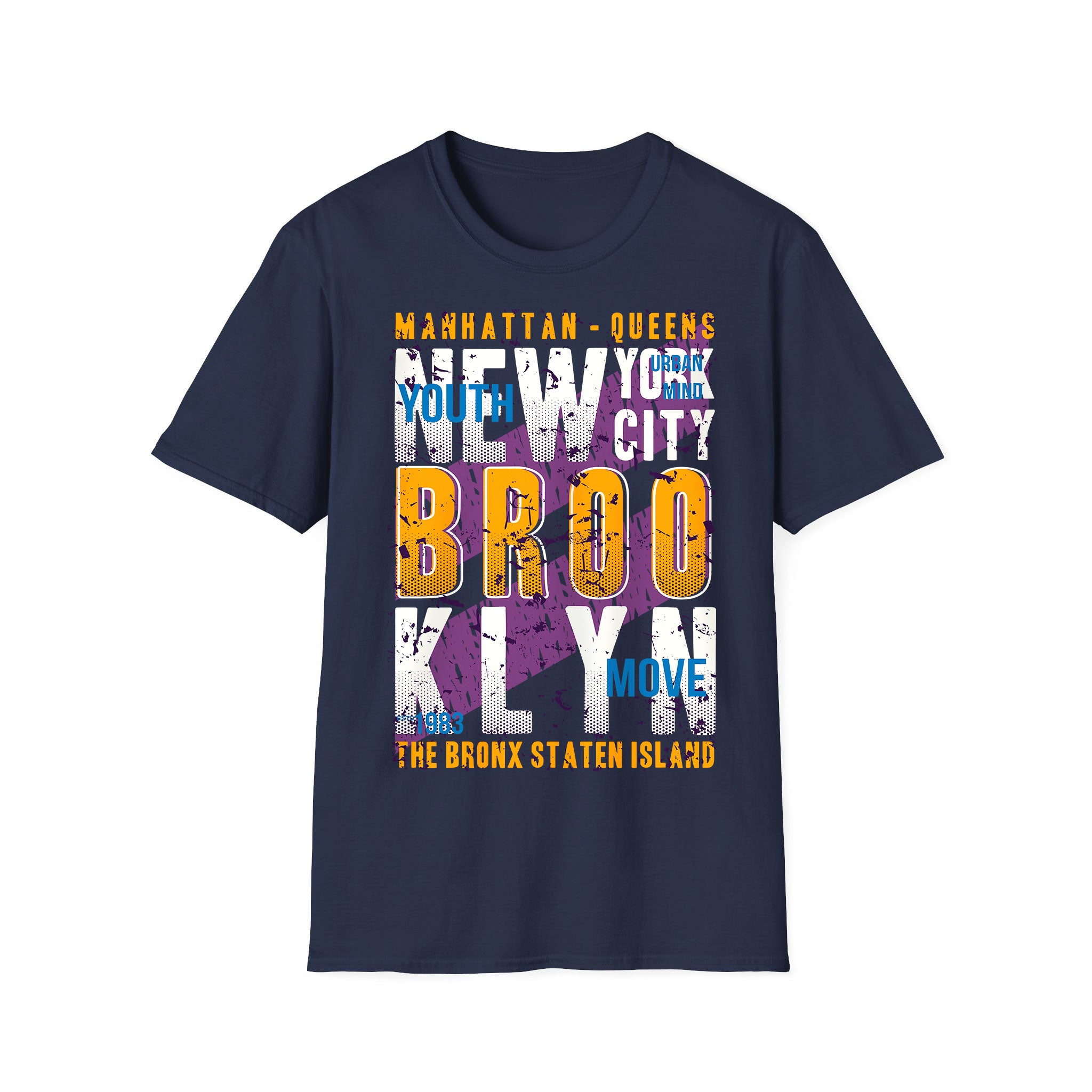 T-shirt unisexe New York Mahrattan Queens