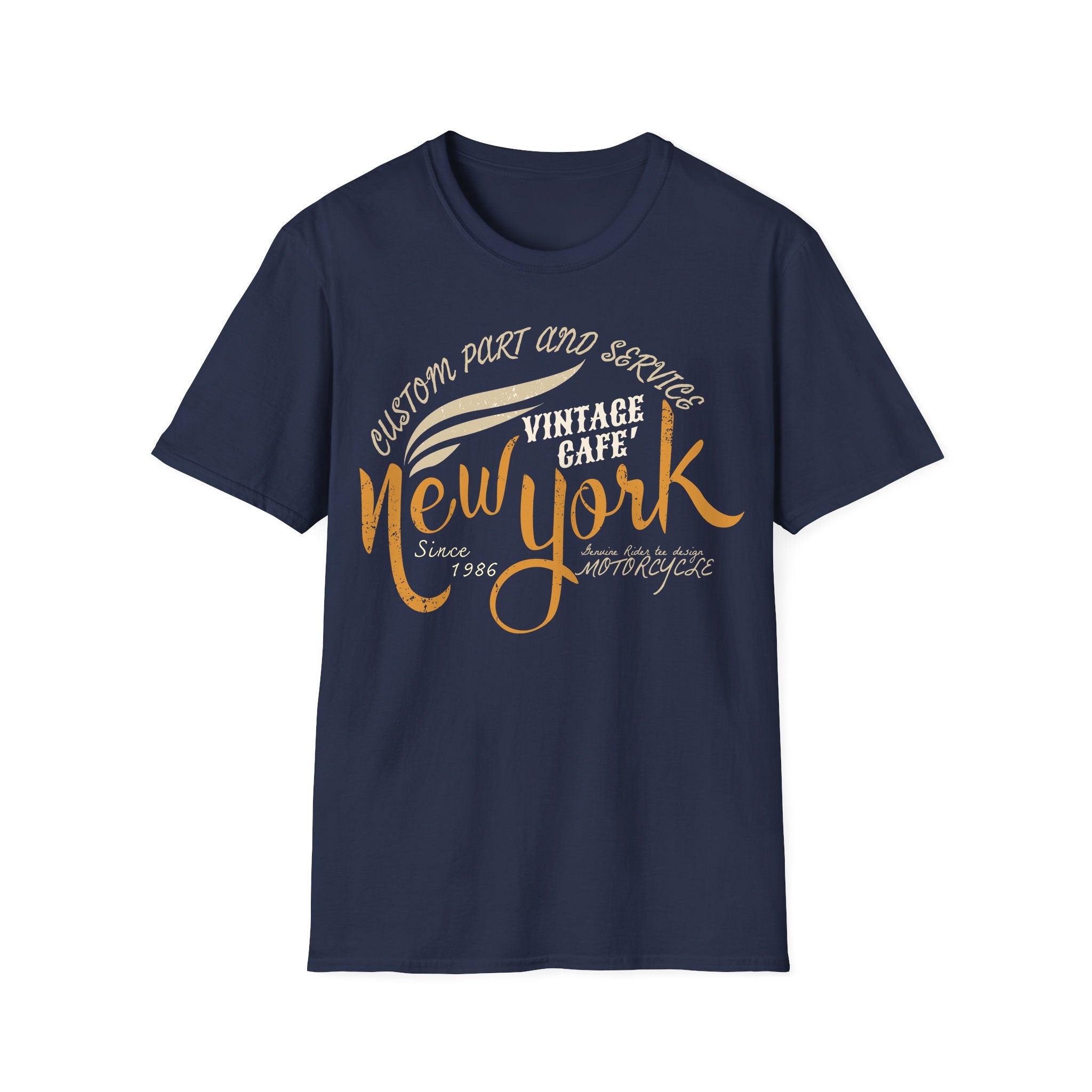 New York Unisex Tshirt Vintage Cafe NY