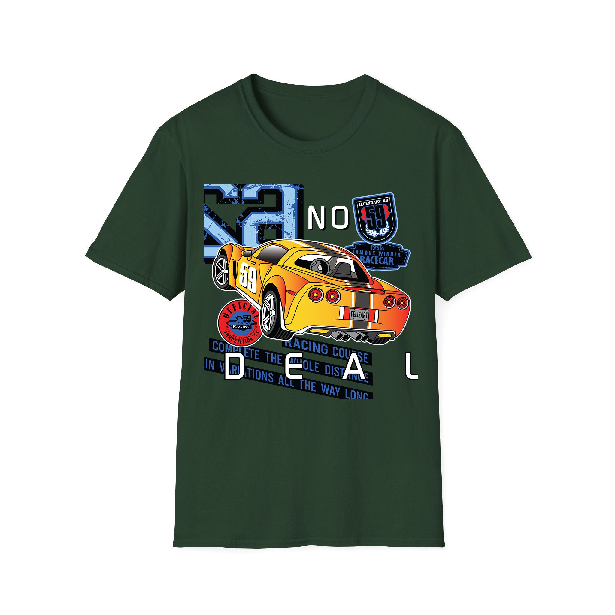 T-shirt voitures de course No Deal