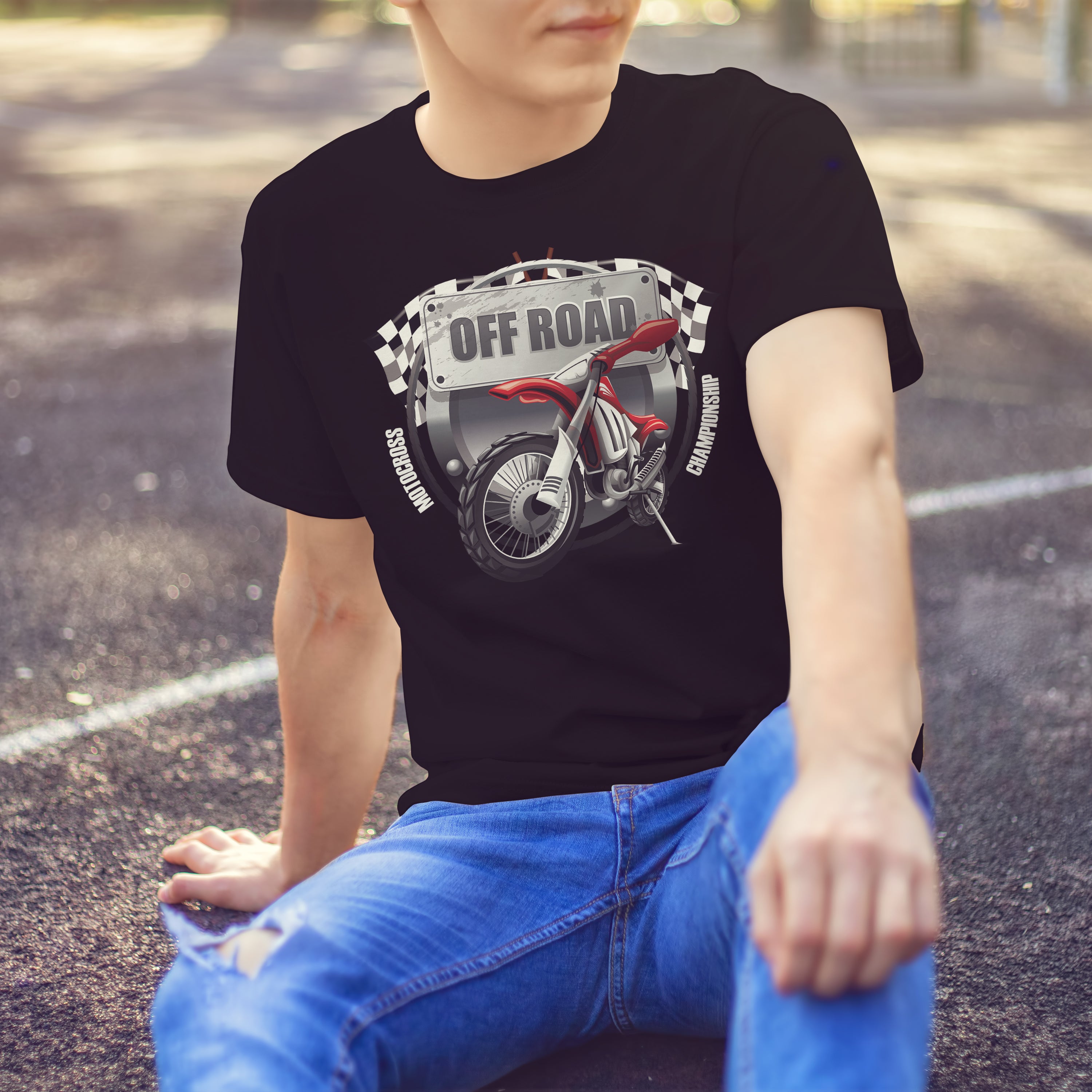 T-shirt Moto Hors Route