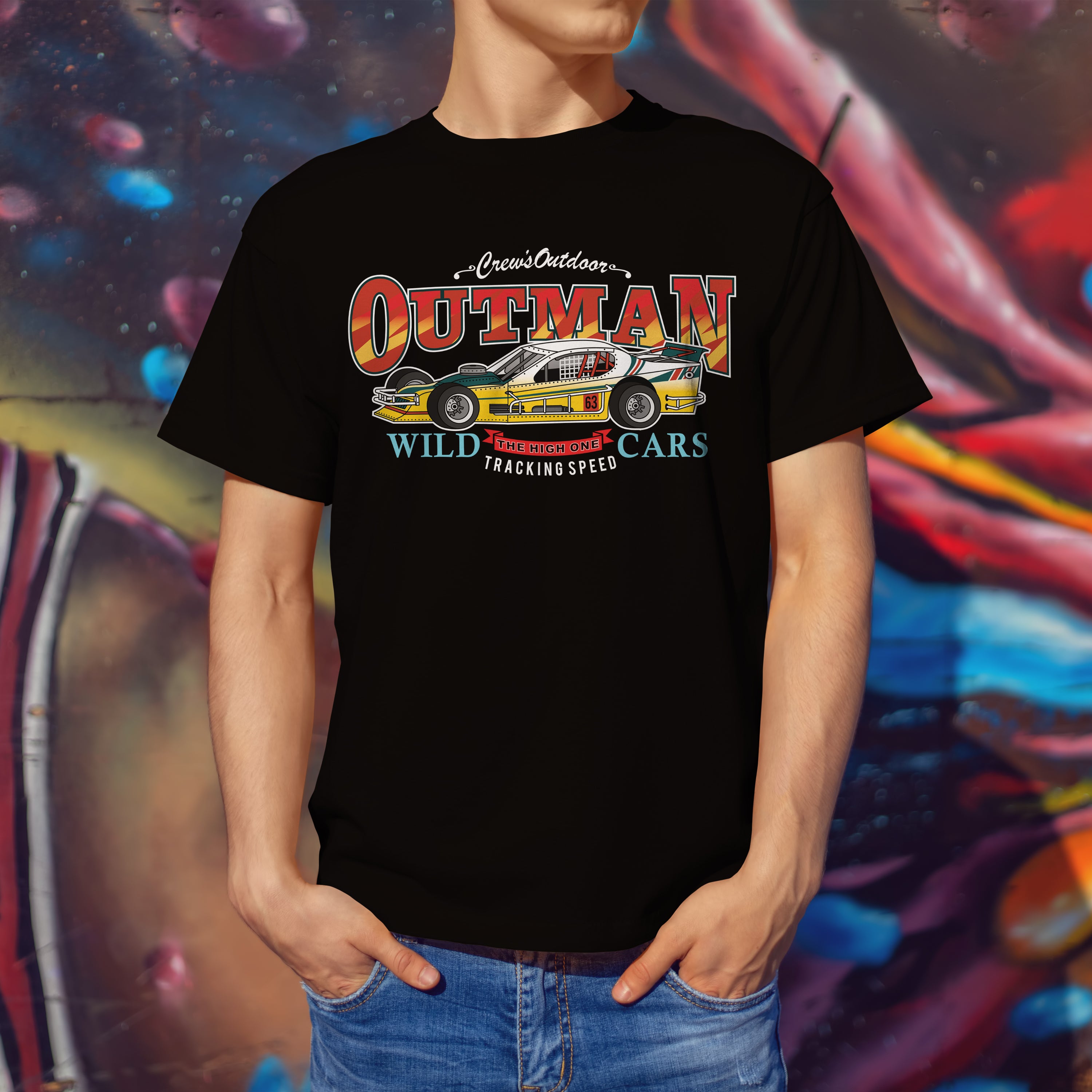 T-shirt voitures de course Outman Wild Cars