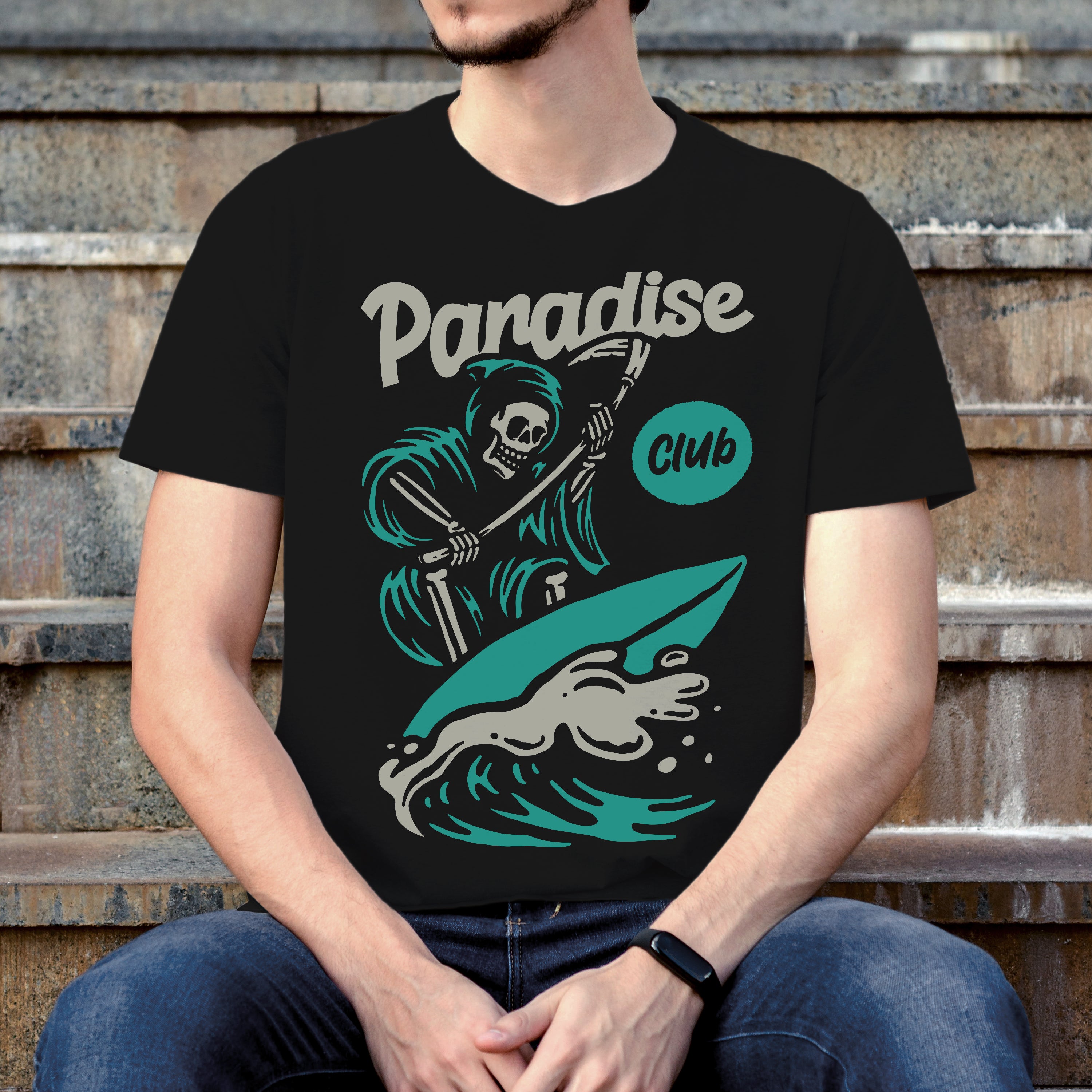 Surf Tshirt Unisexe Paradise Club
