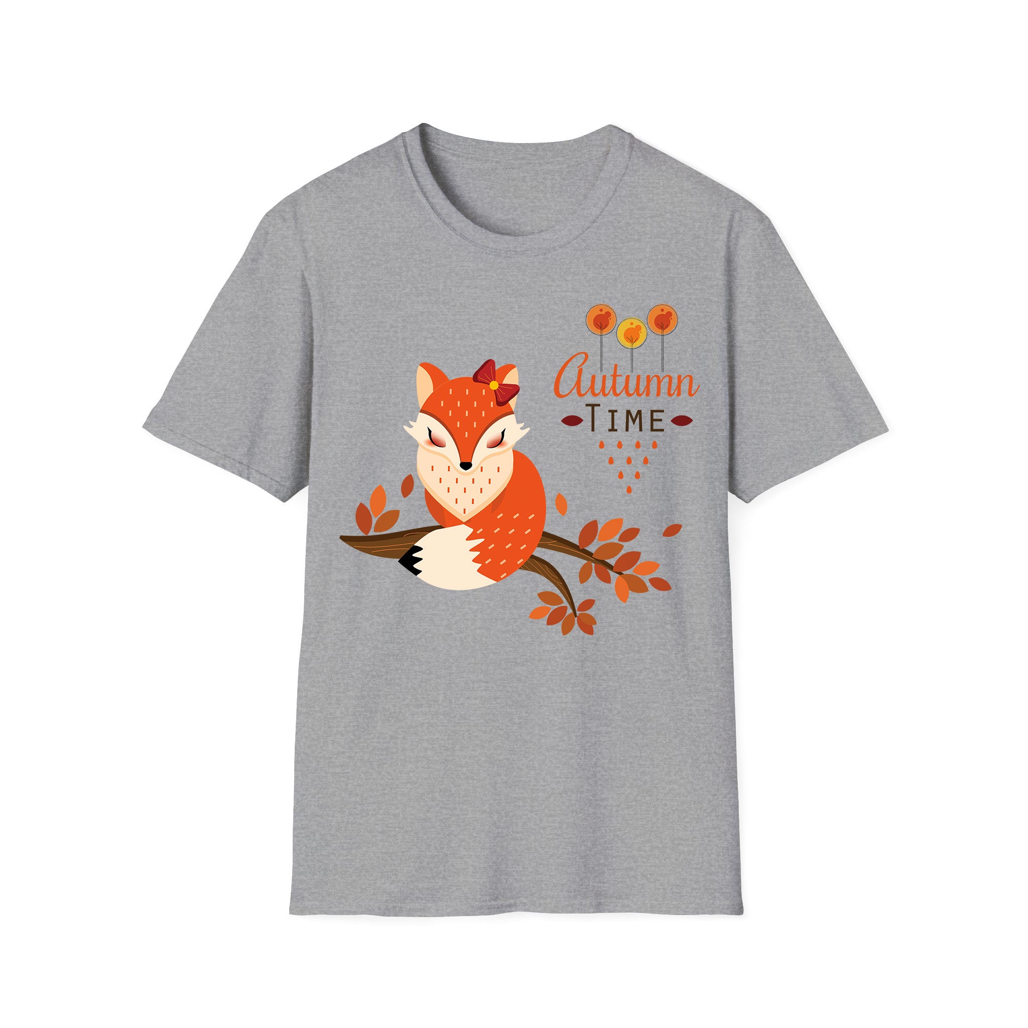 Autumn T-shirt Pretty Foxy Autumn Time