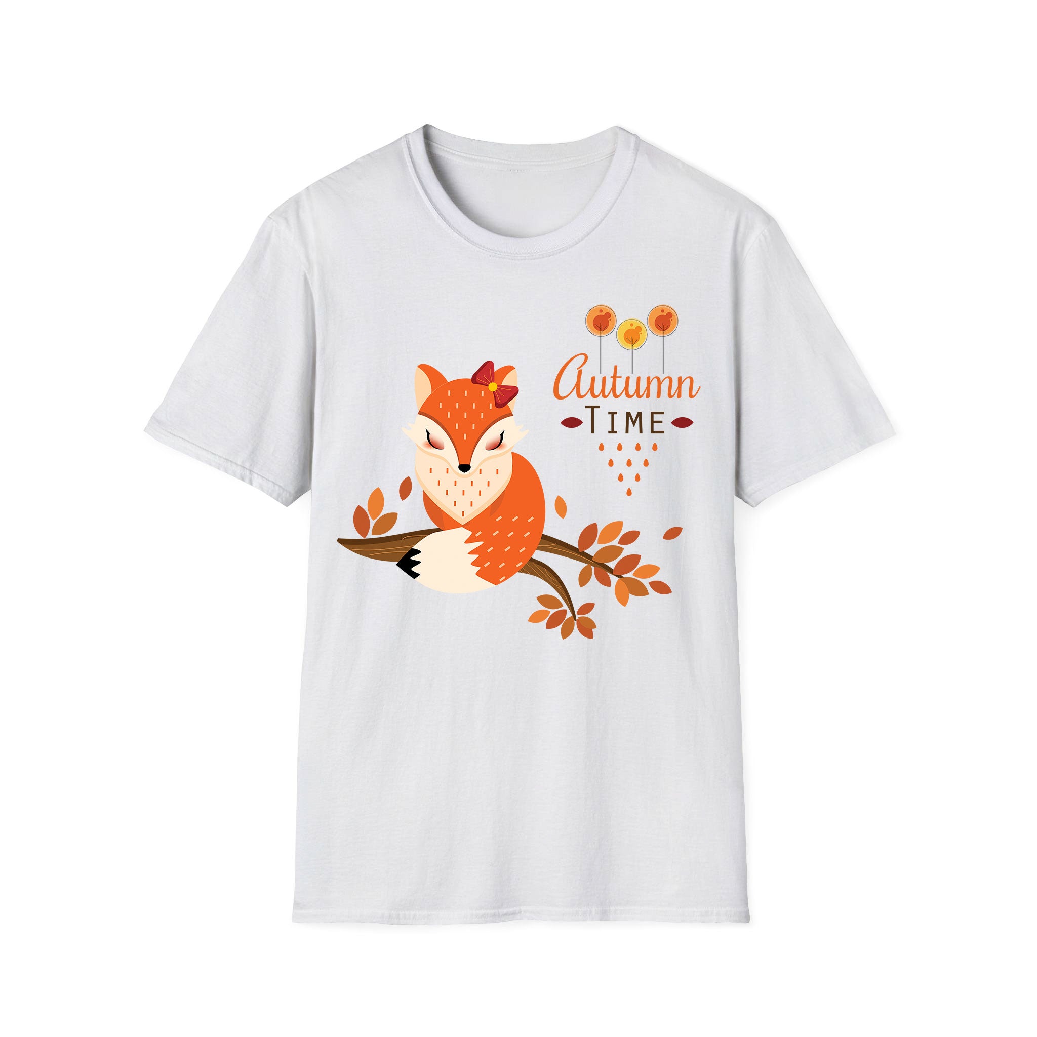 Autumn T-shirt Pretty Foxy Autumn Time