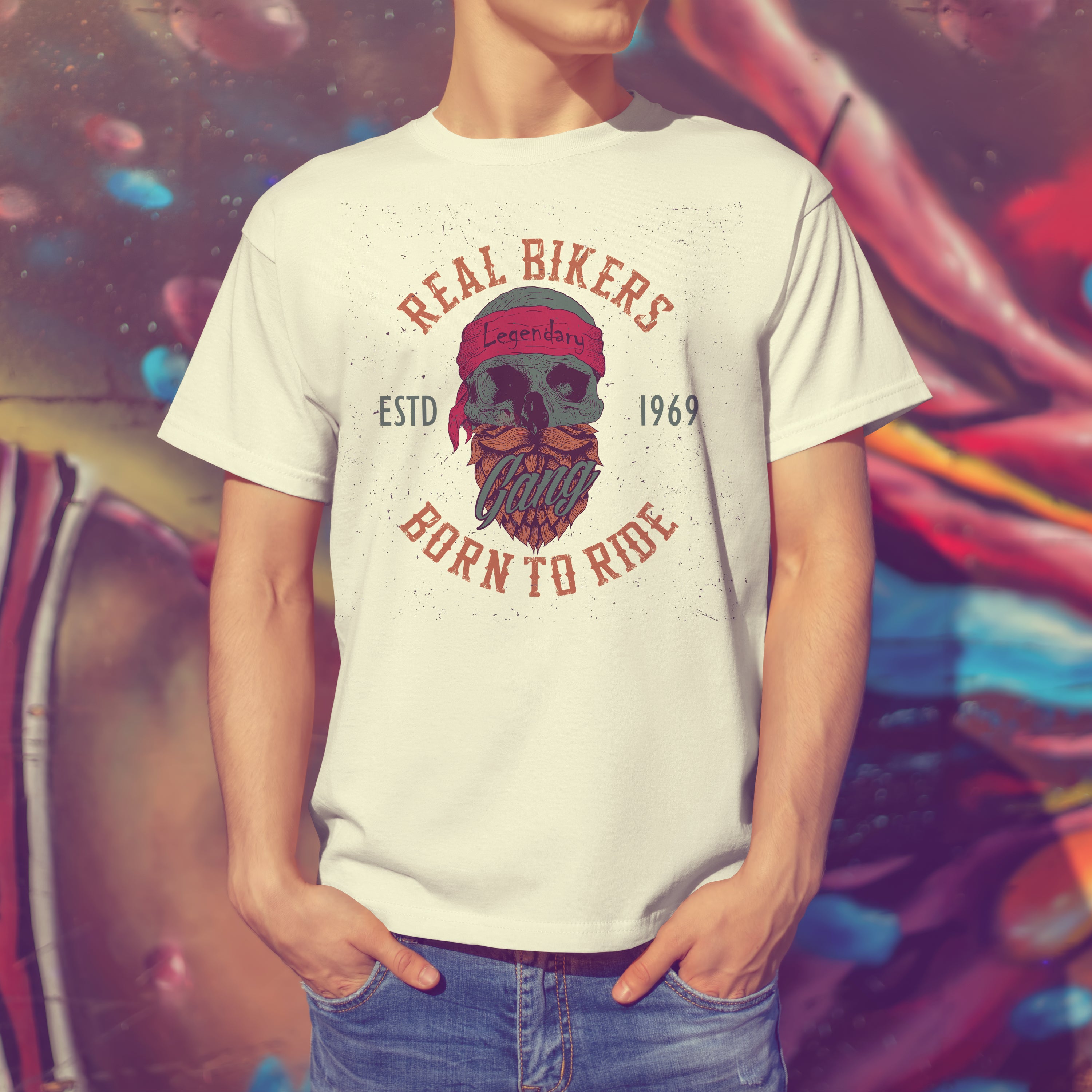 T-shirt moto Real Bikers