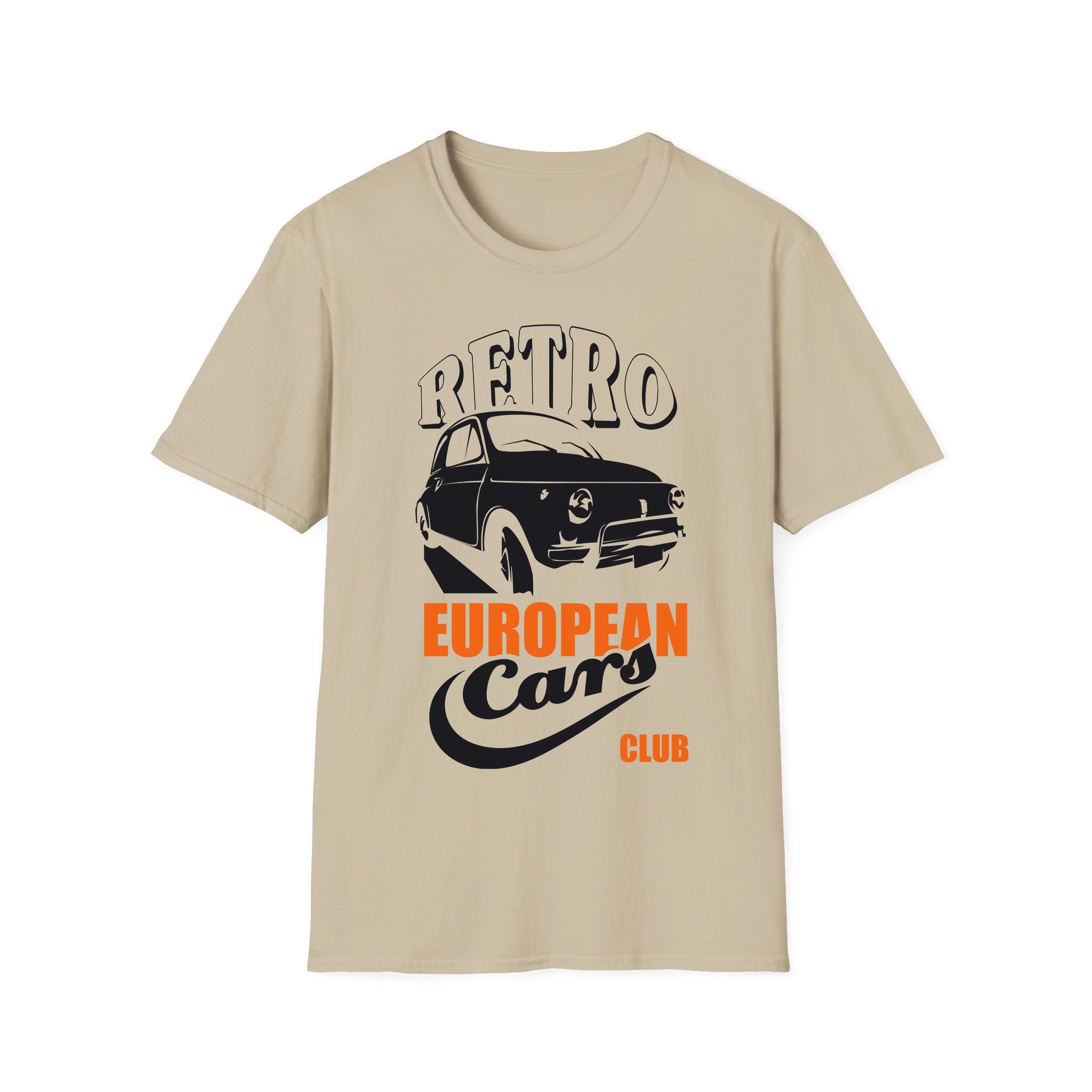 T-shirt voitures de course voitures européennes rétro
