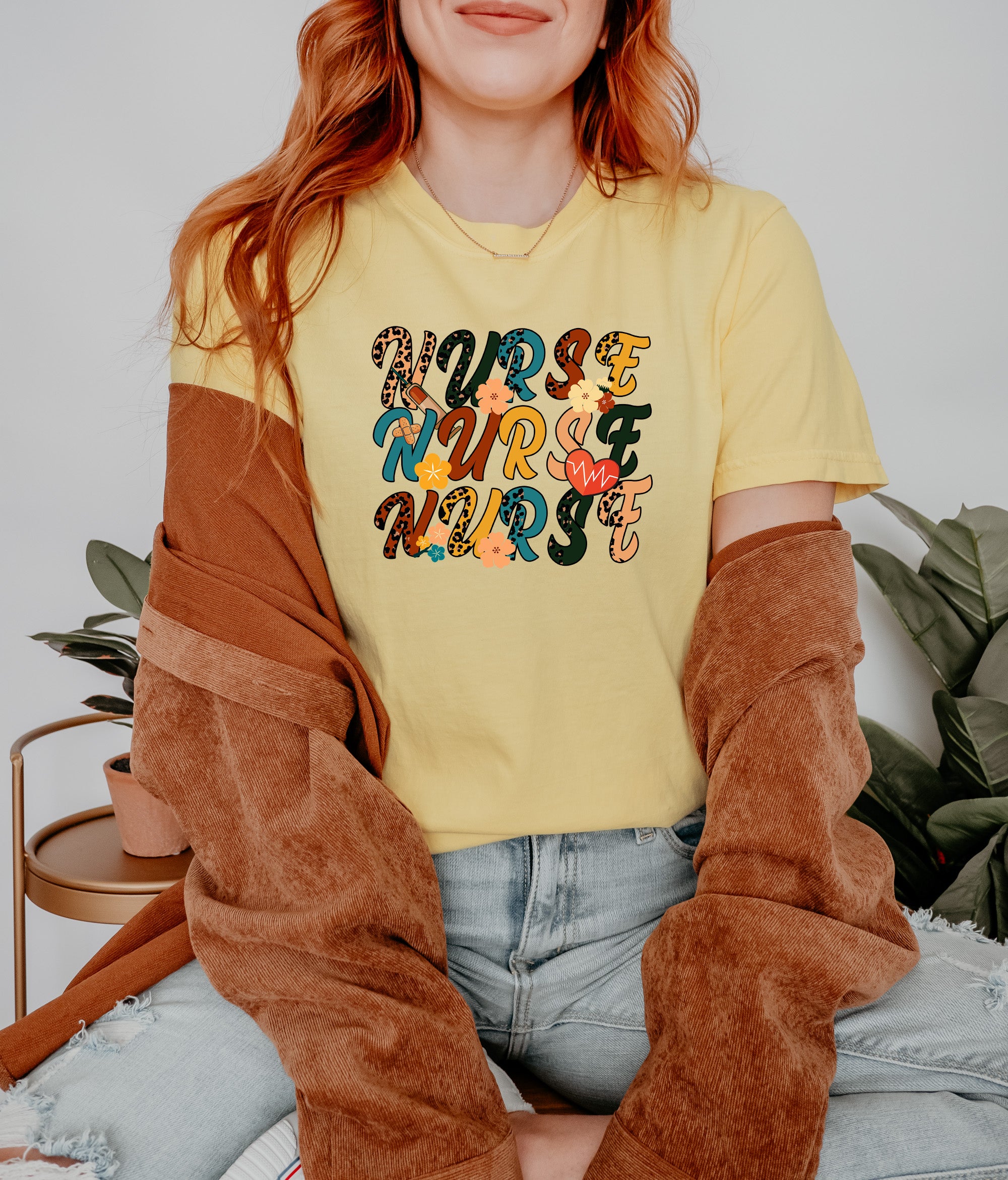 T-shirt d'infirmière rétro