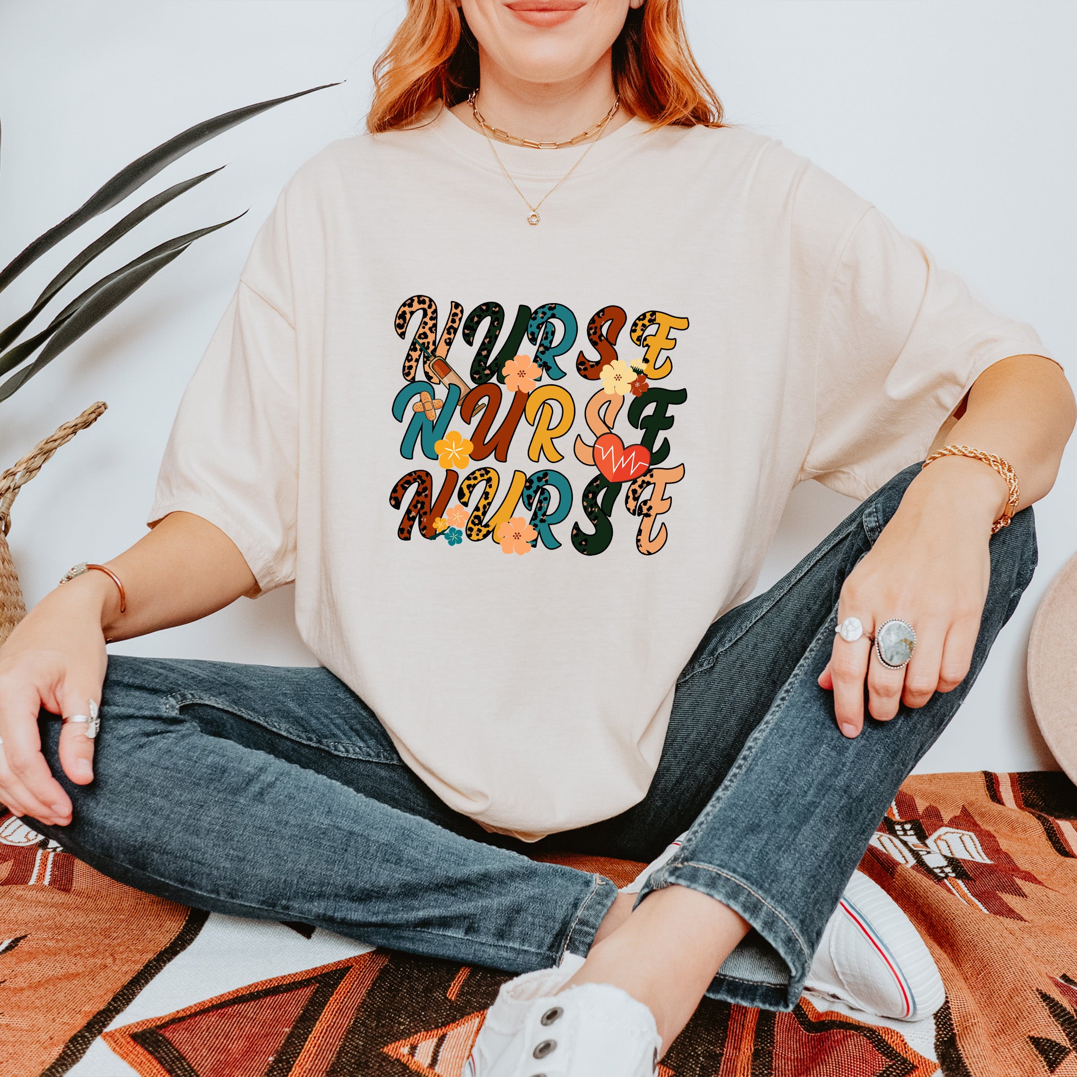 T-shirt d'infirmière rétro