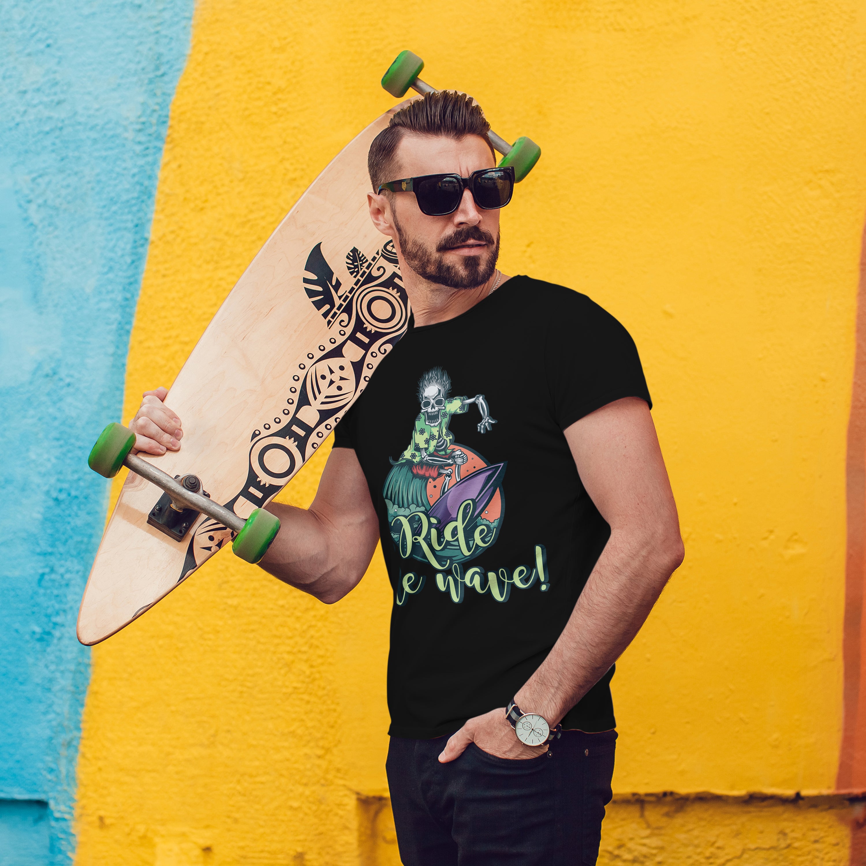 Surf T-shirt unisexe Ride The Wave