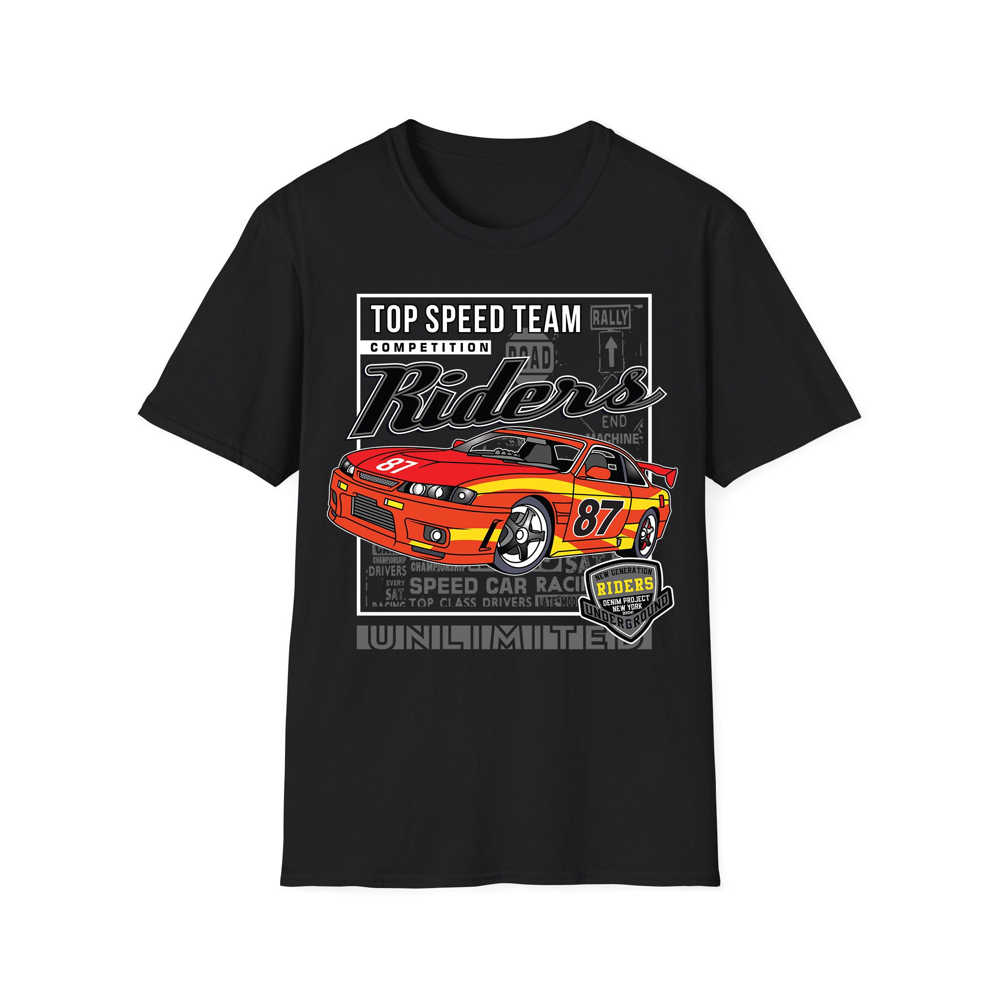 T-shirt voitures de course Riders Unlimited