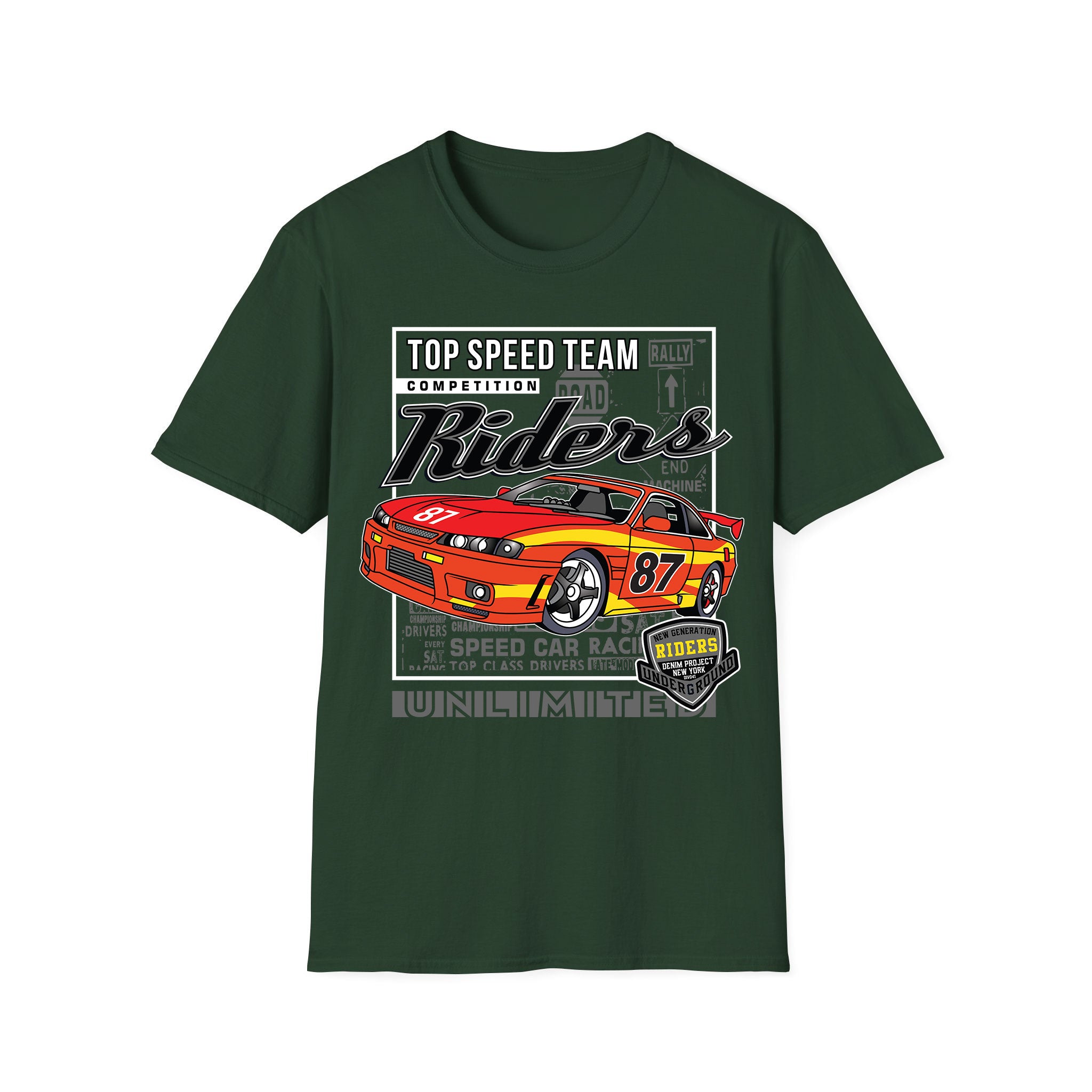 T-shirt voitures de course Riders Unlimited