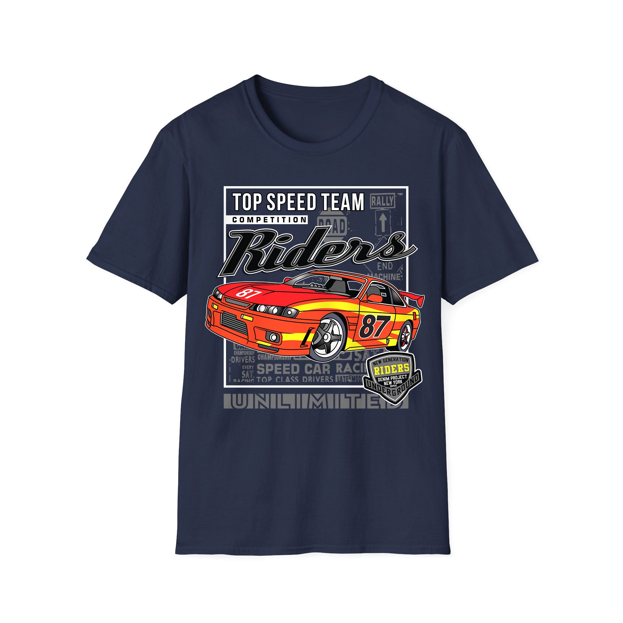 T-shirt voitures de course Riders Unlimited