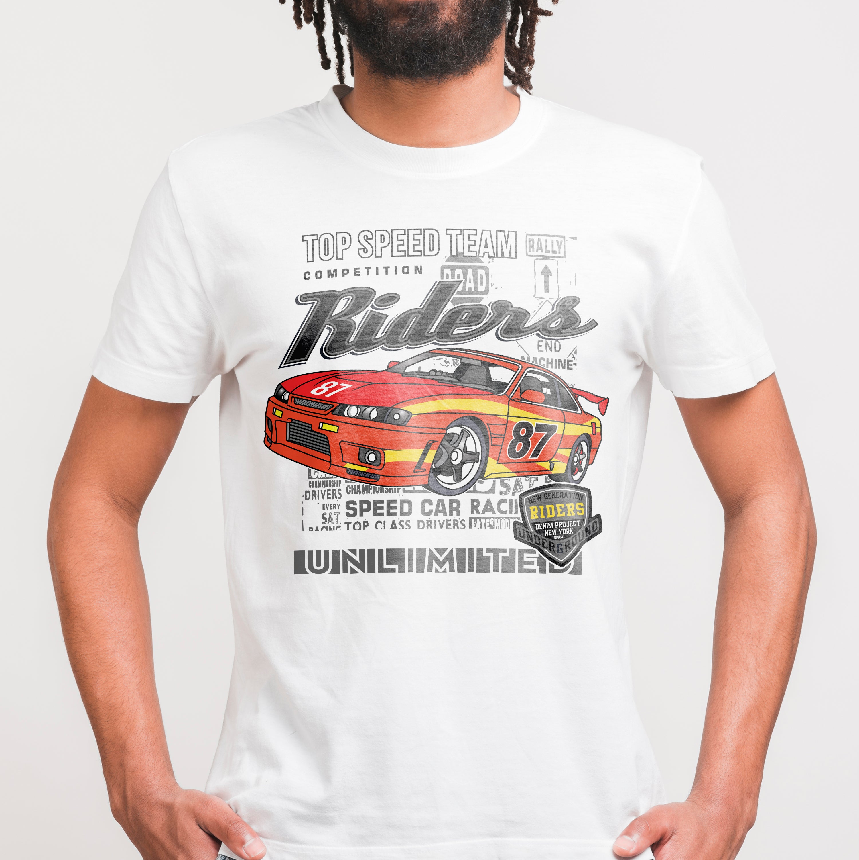 T-shirt voitures de course Riders Unlimited